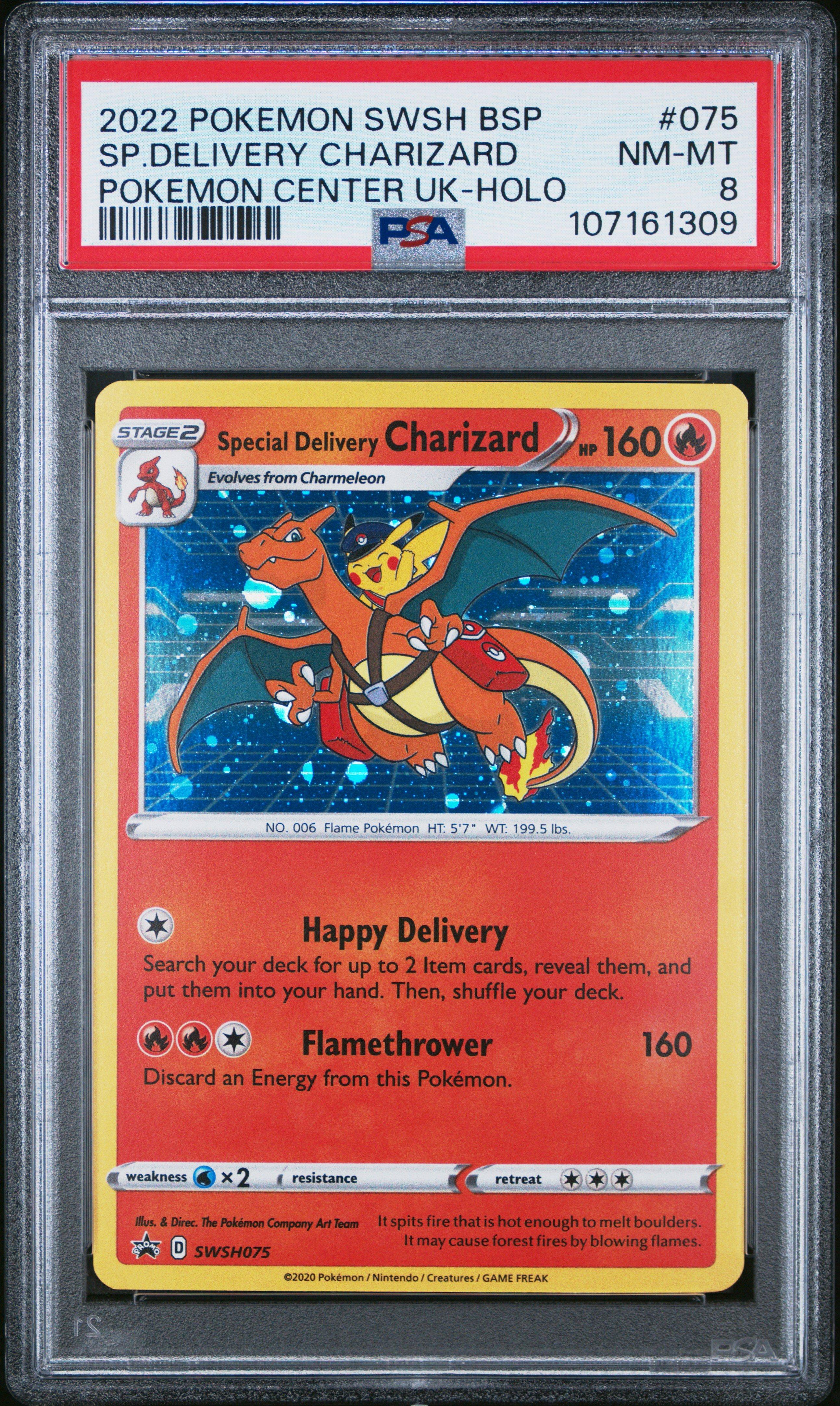 2022 Pokemon Swsh Black Star Promo 075 Special Delivery Charizard