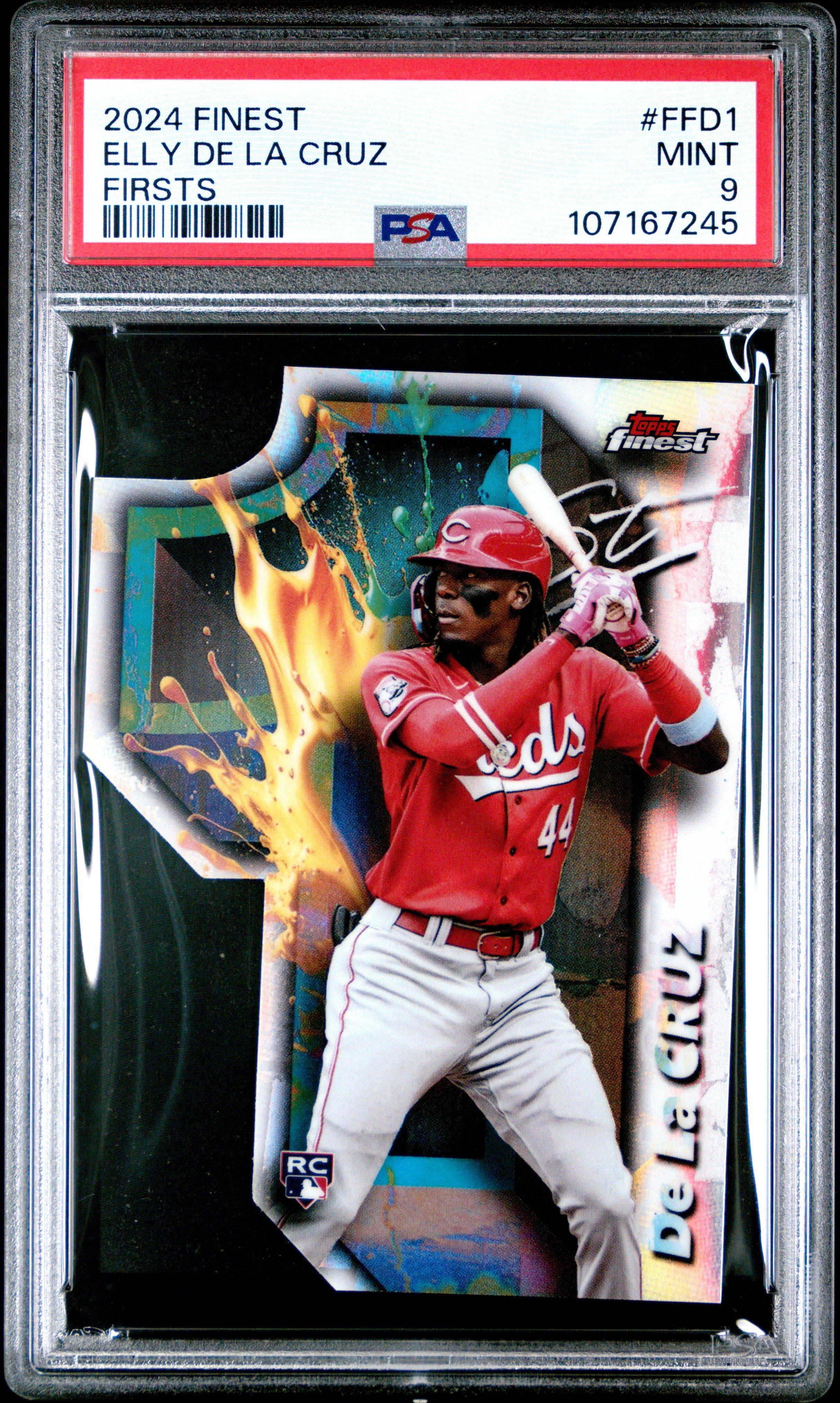 2024 Topps Finest Finest Firsts Ffd1 Elly De La Cruz PSA 9