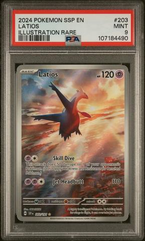 2024 Pokemon Ssp En-surging Sparks 203 Latios Illustration Rare