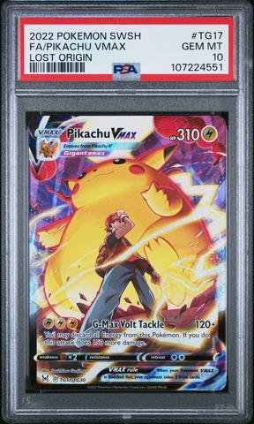 2022 Pokemon Sword & Shield Lost Origin Tg17 Full Art/pikachu Vmax