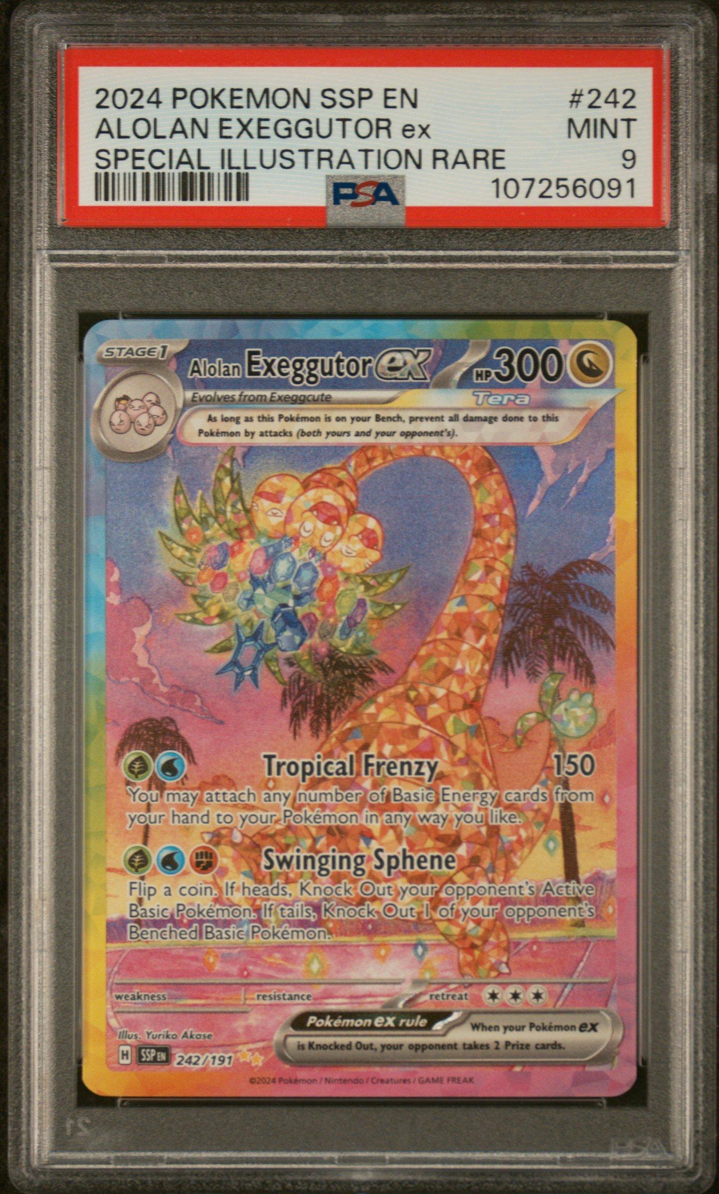 2024 Pokemon Ssp En-surging Sparks 242 Alolan Exeggutor Ex Special