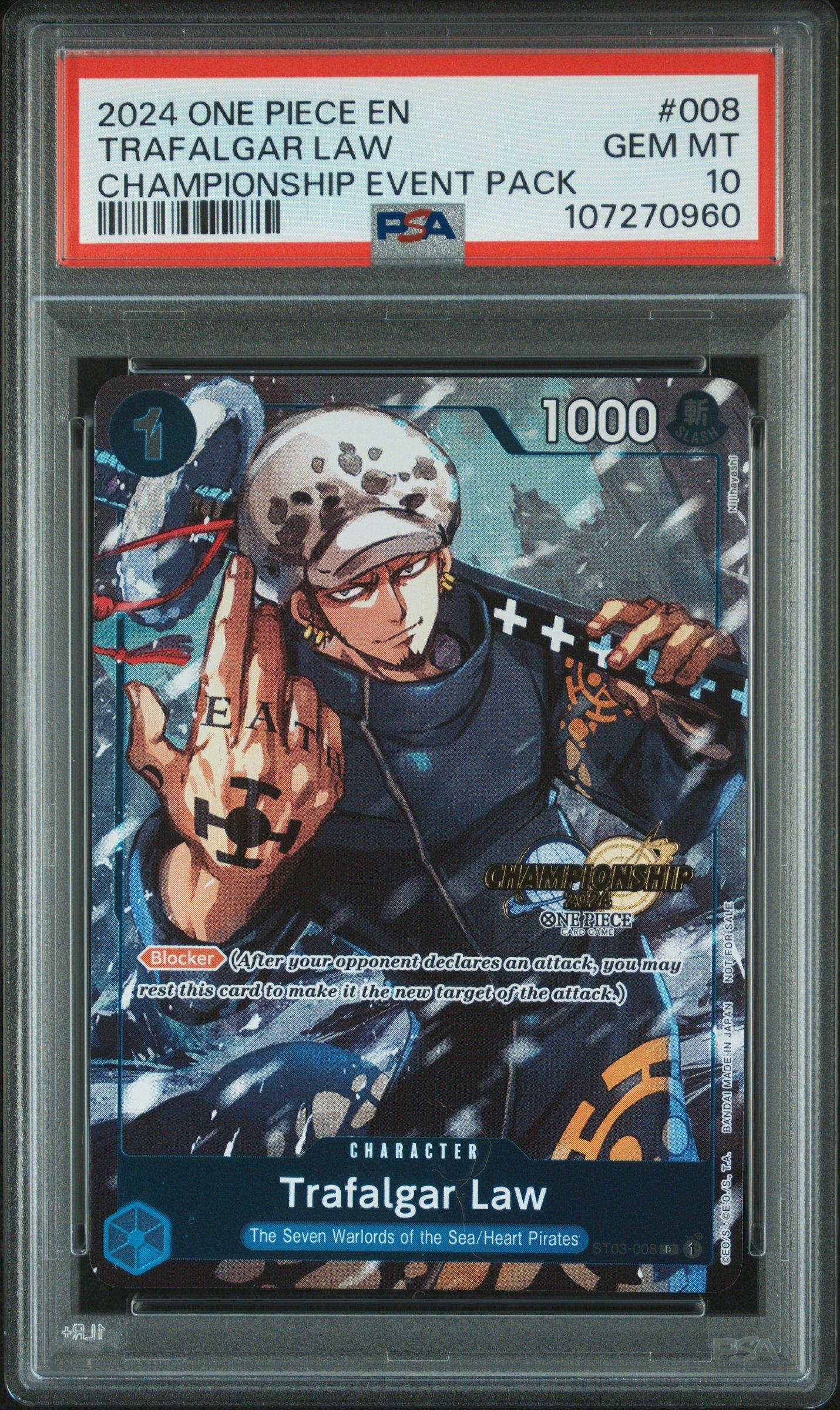 2024 One Piece Championship 2024 Event Pack 008 Trafalgar Law PSA