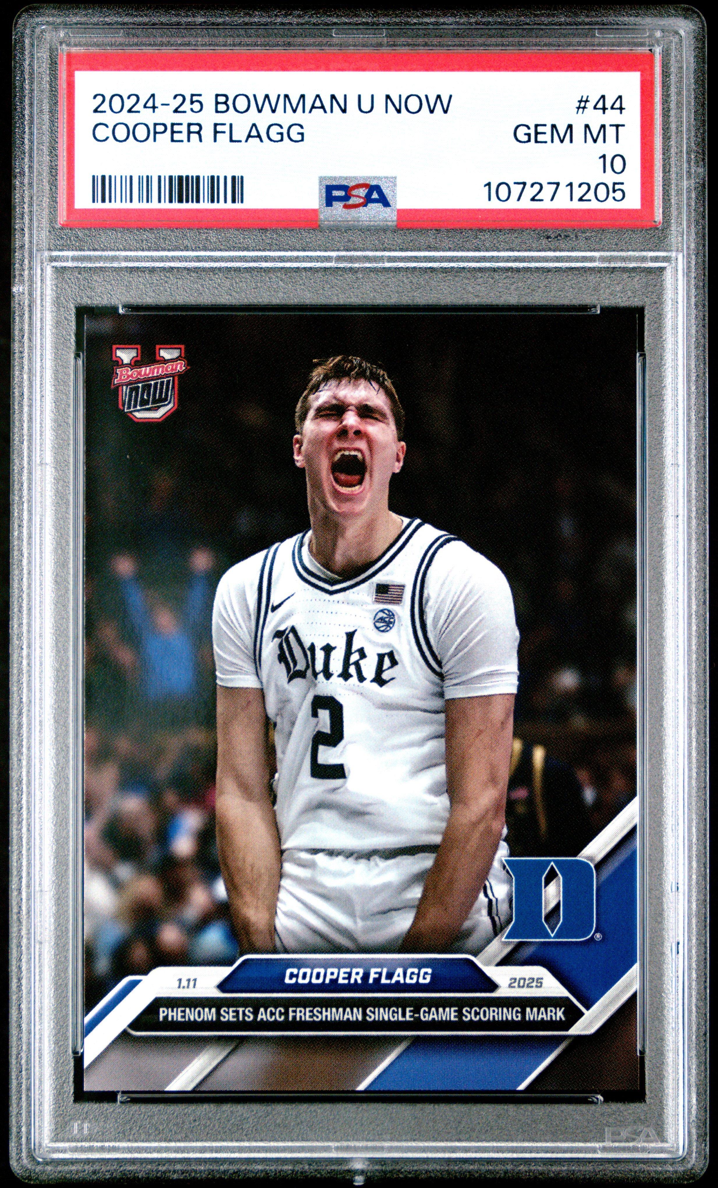 2024-25 Bowman U Now 44 Cooper Flagg PSA 10 Graded Card | GameStop