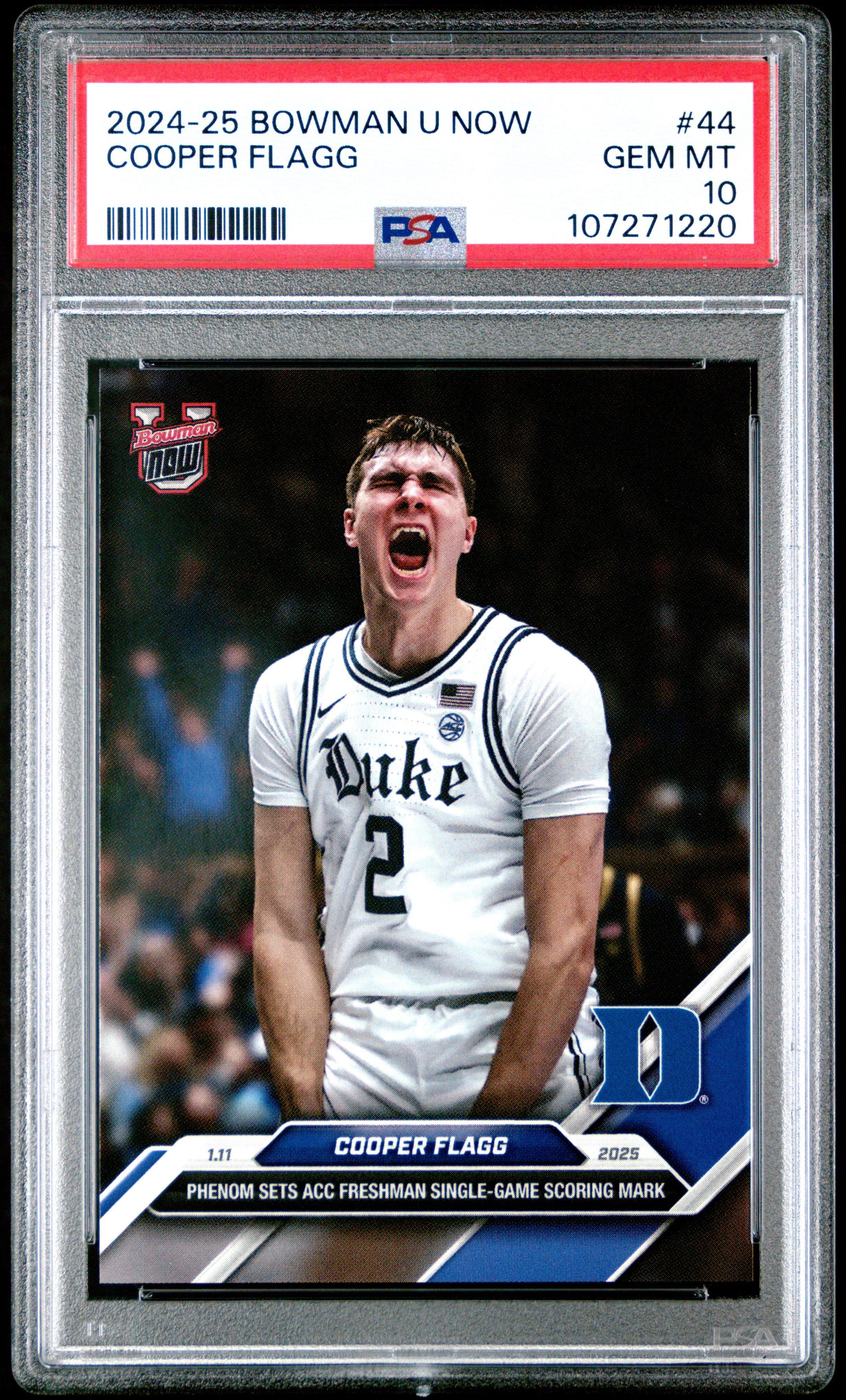 2024-25 Bowman U Now 44 Cooper Flagg PSA 10 | GameStop