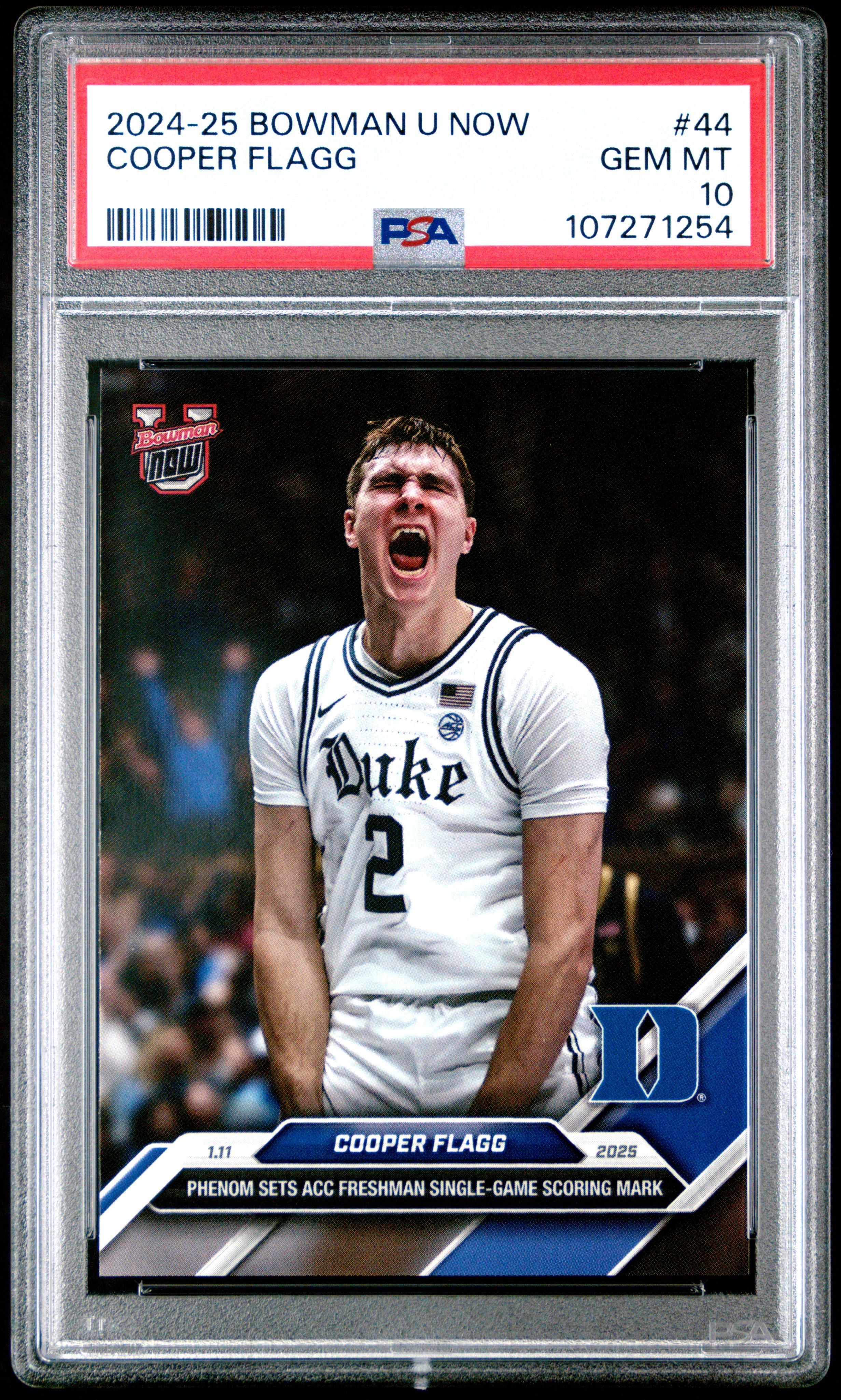 2024-25 Bowman U Now 44 Cooper Flagg PSA 10 Graded Card | GameStop