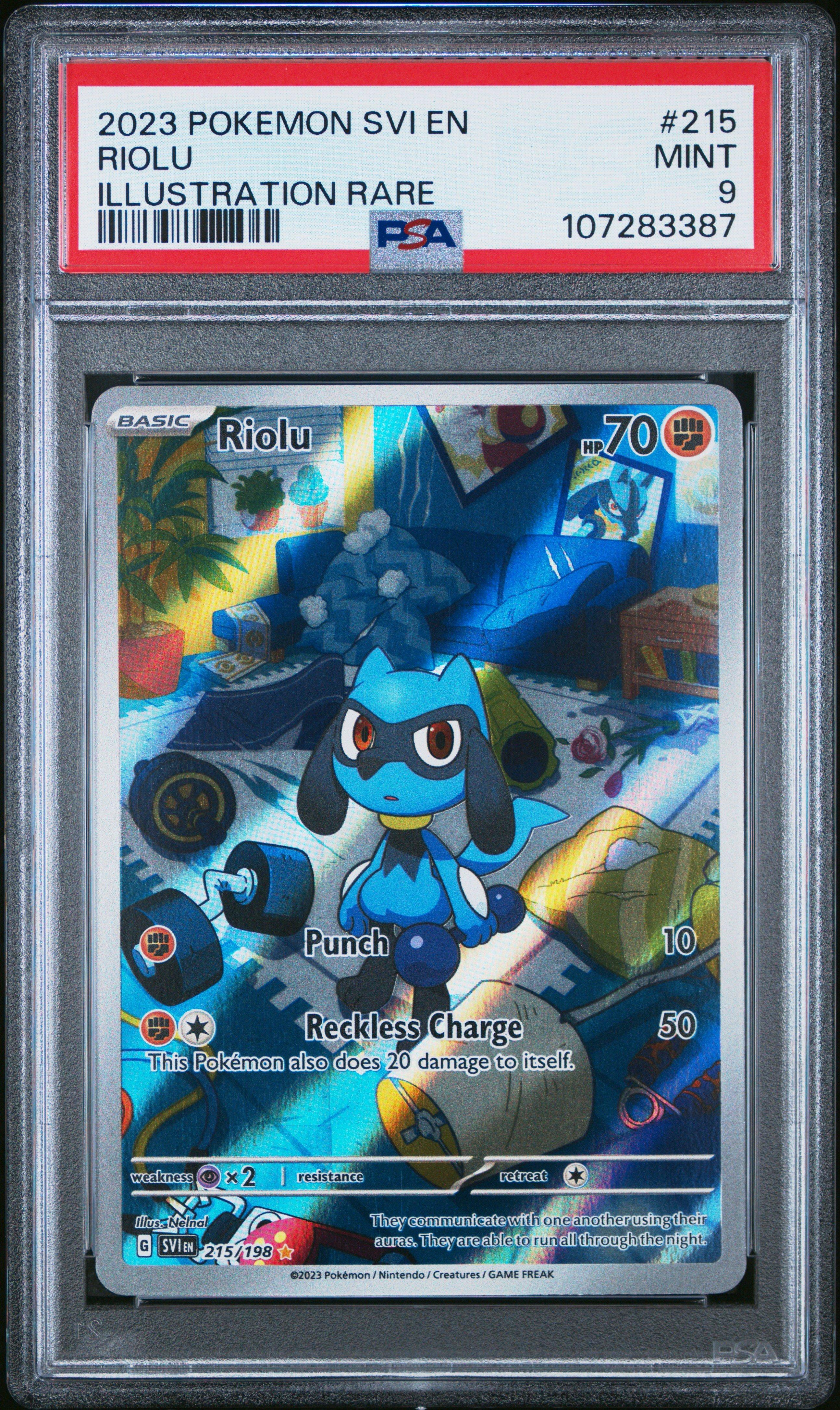 2023 Pokemon Svi En-scarlet & Violet 215 Riolu Illustration Rare