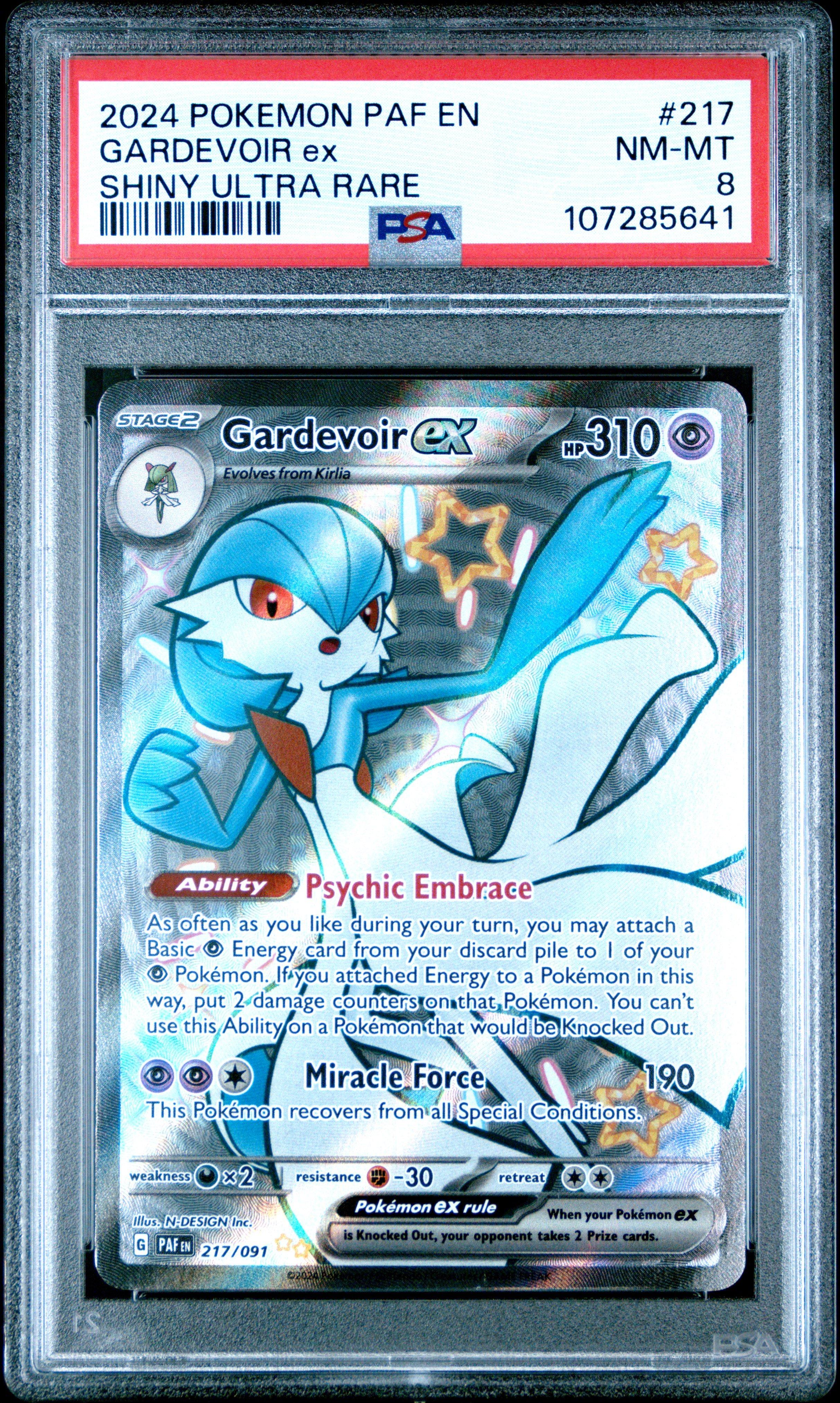 2024 Pokemon Paf En-paldean Fates 217 Gardevoir Ex Shiny Ultra Rare PSA 8  Graded Card | GameStop