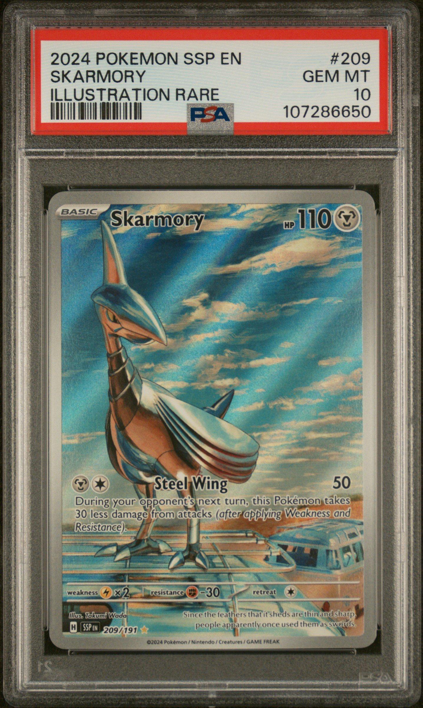 2024 Pokemon Ssp En-surging Sparks 209 Skarmory Illustration Rare