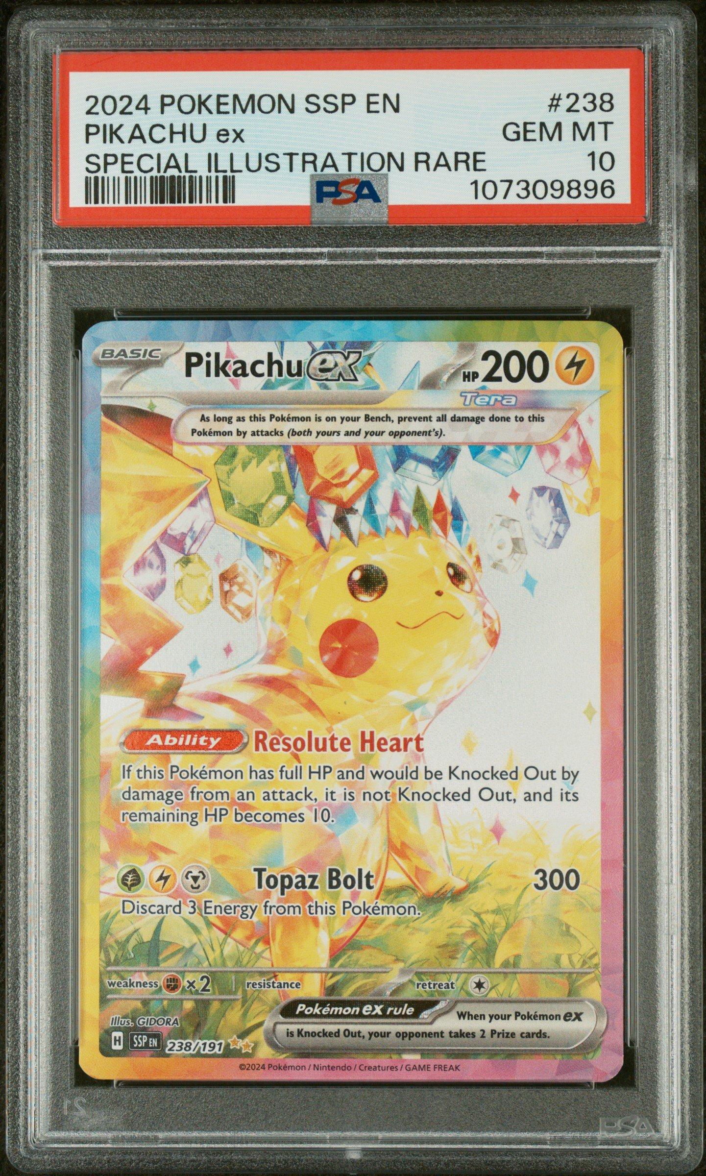 2024 Pokemon Ssp En-surging Sparks 238 Pikachu Ex Special