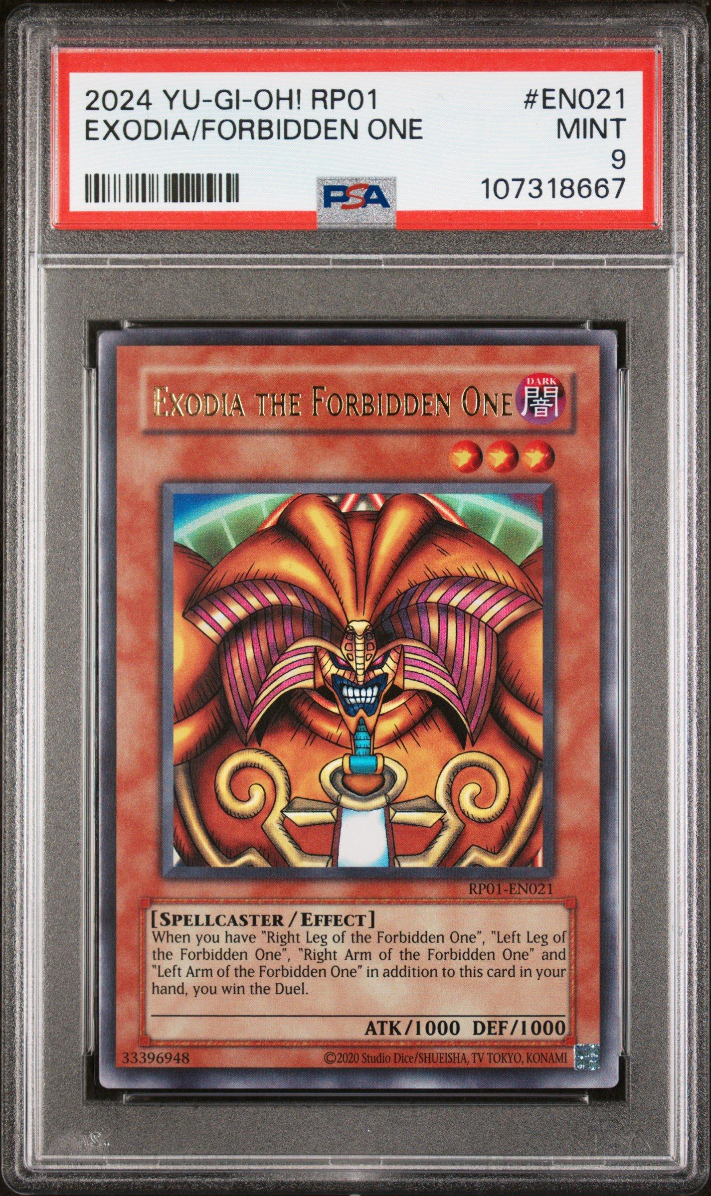 2024 Yu-gi-oh! Rp01-retro Pack En021 Exodia The Forbidden One PSA 9