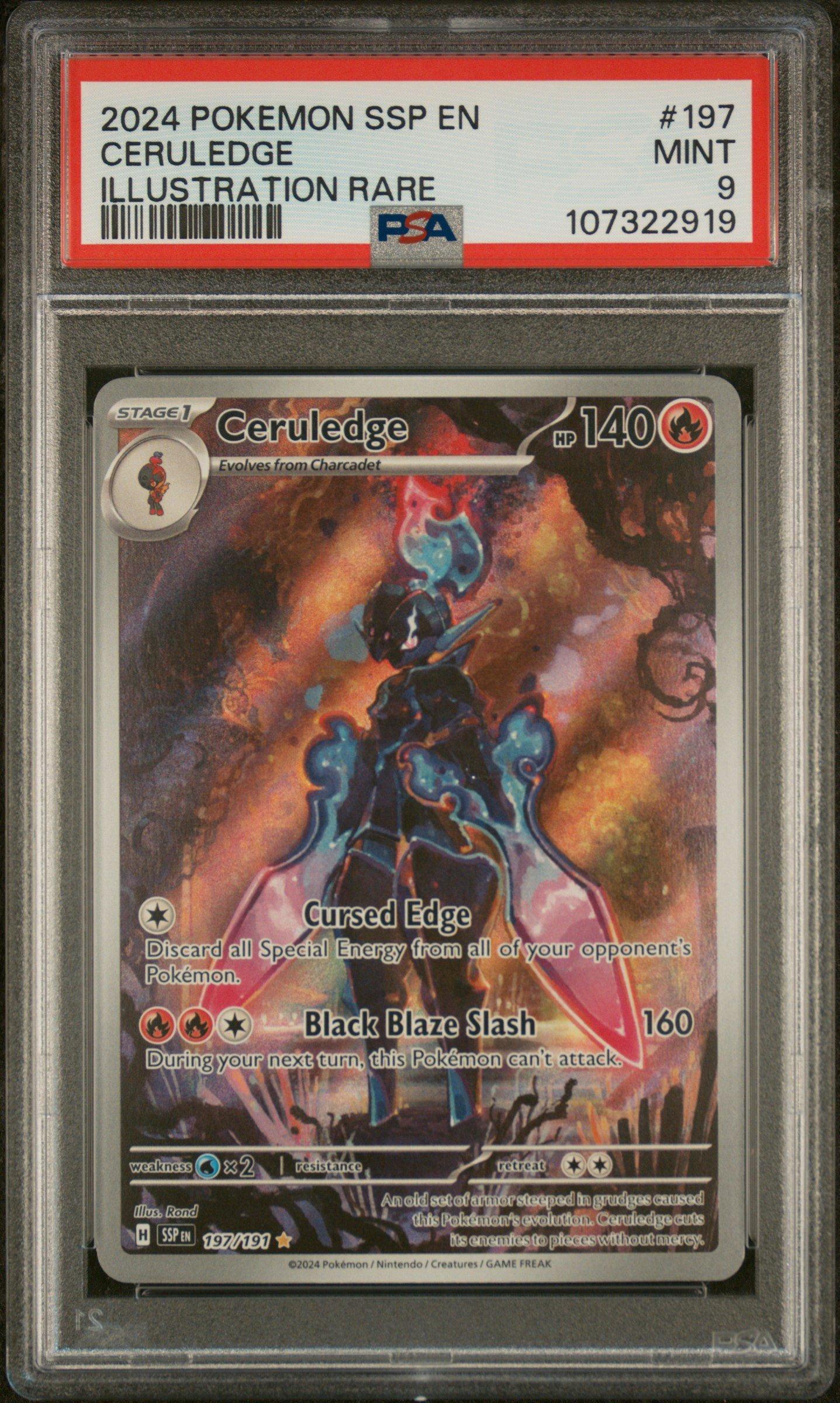 2024 Pokemon Ssp En-surging Sparks 197 Ceruledge Illustration Rare
