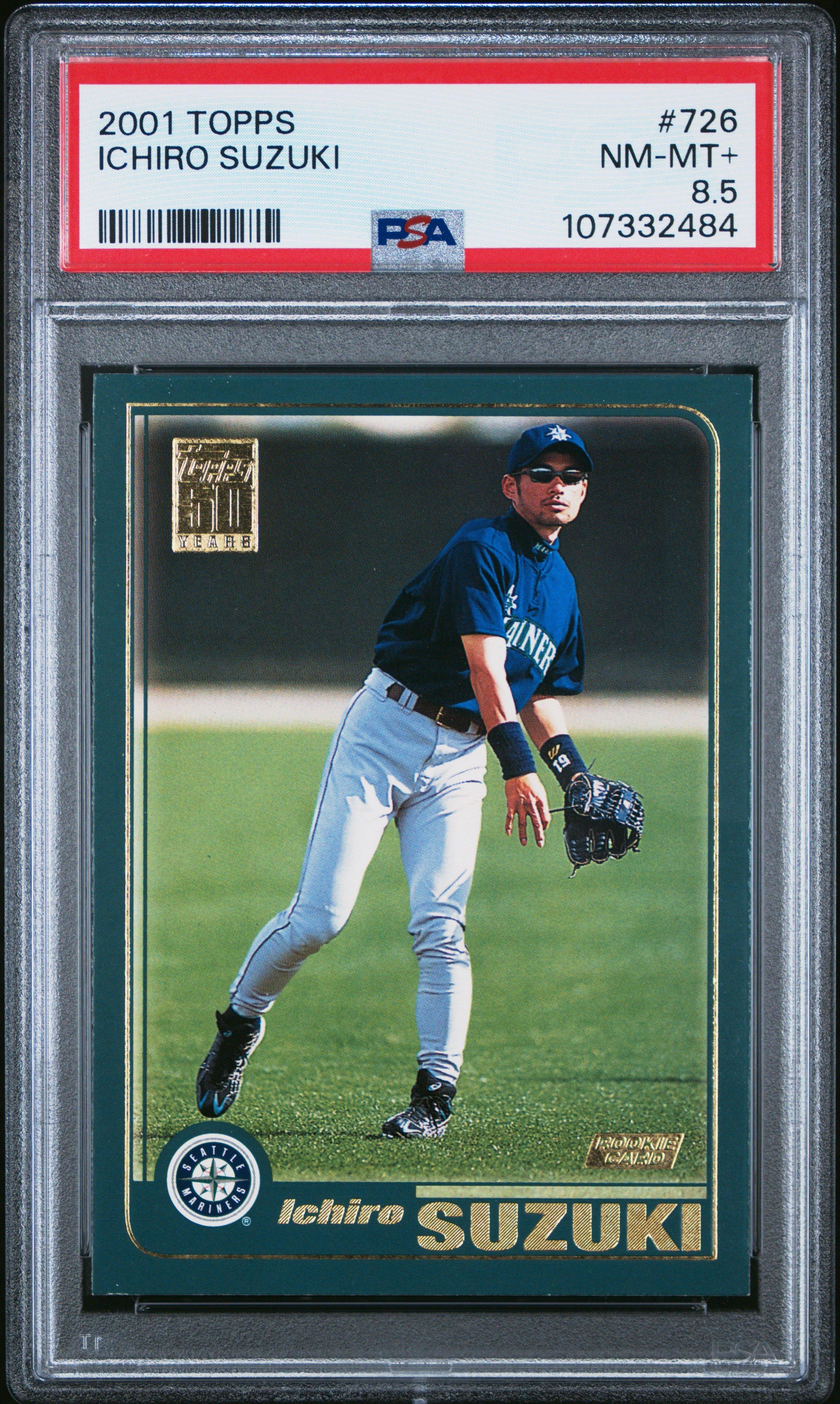 2001 Topps 726 Ichiro Suzuki PSA NM-MT+ 8.5