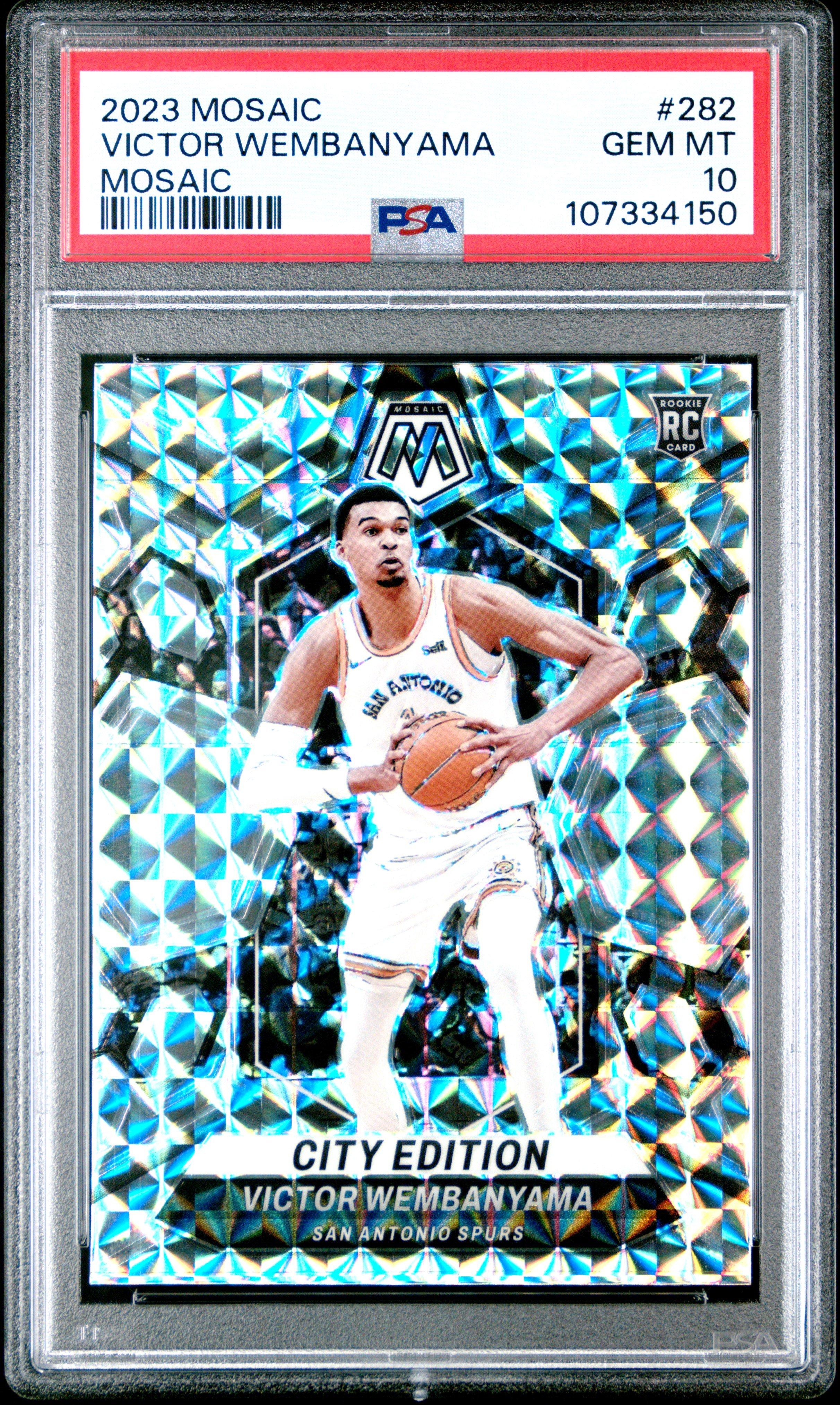 2023 Panini Mosaic 282 Victor Wembanyama Mosaic PSA 10