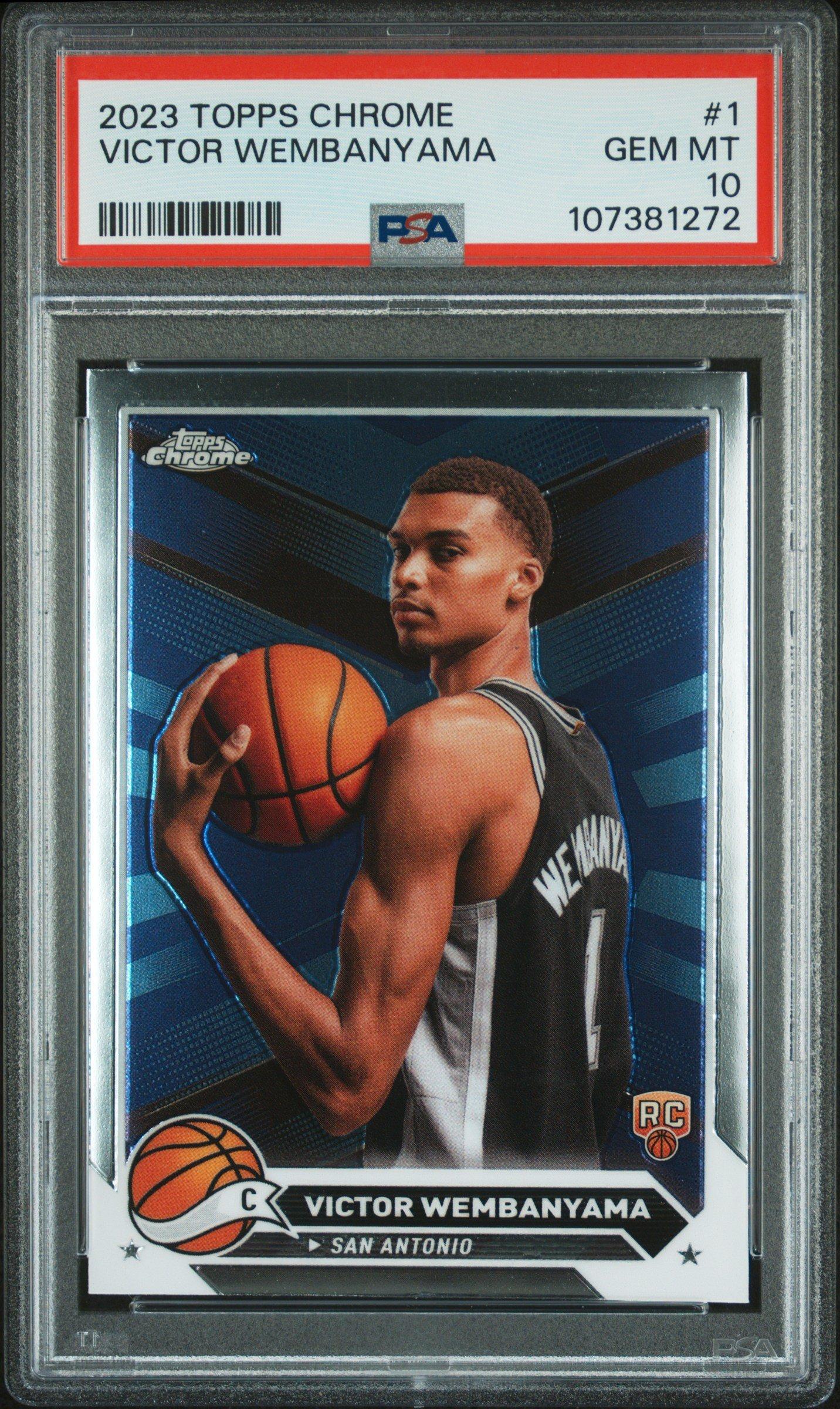 2023 Topps Chrome 1 Victor Wembanyama PSA