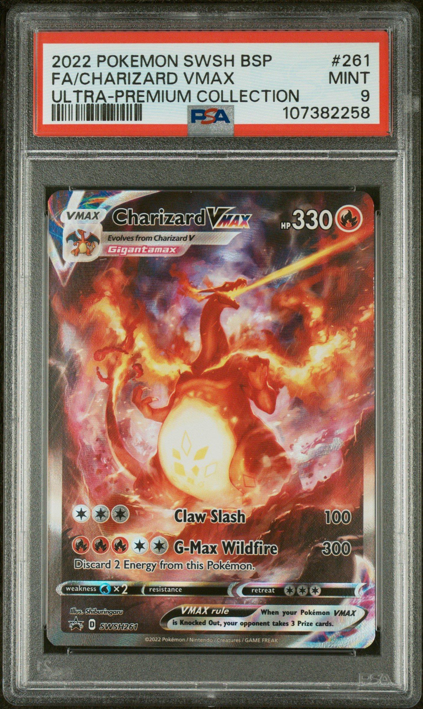 2022 Pokémon Charizard VMAX #261 2022 Pokemon Swsh Black Star Promo 261 Full Art/charizard Vmax