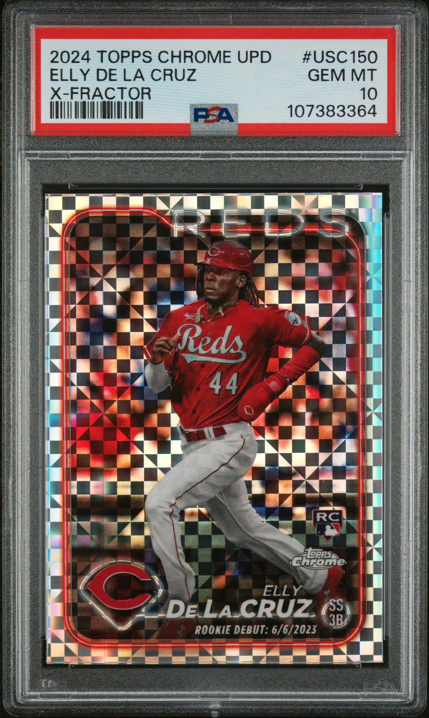 2024 Topps Chrome Update Usc150 Elly De La Cruz X-fractor PSA 10