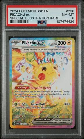 今叶星　ssp　PSA8 2024 Pokemon Ssp En-surging Sparks 238 Pikachu Ex Special