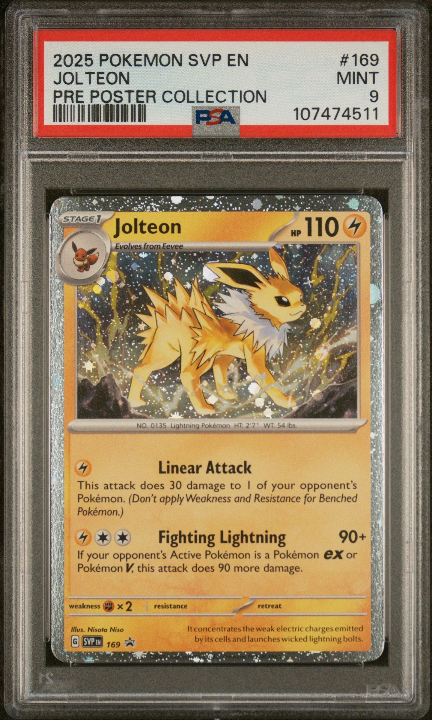 2025 Pokemon Svp En-sv Black Star Promo 169 Jolteon Prismatic