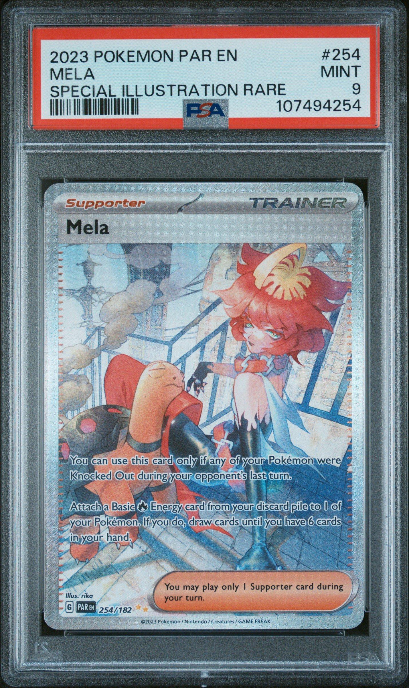 2023 Pokemon Par En-paradox Rift 254 Mela Special Illustration Rare PSA