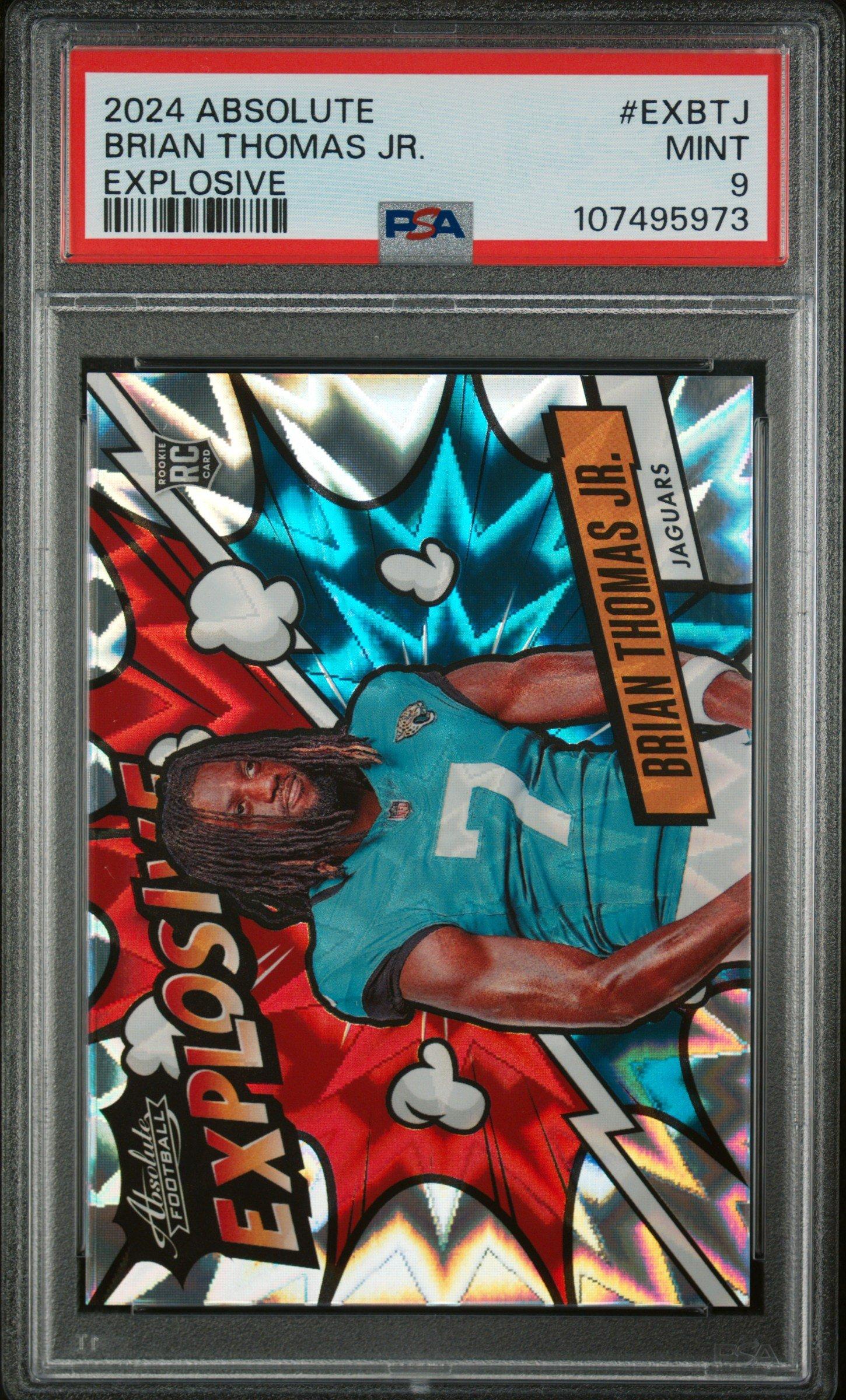 2024 Panini Absolute Explosive Exbtj Brian Thomas Jr. PSA 9