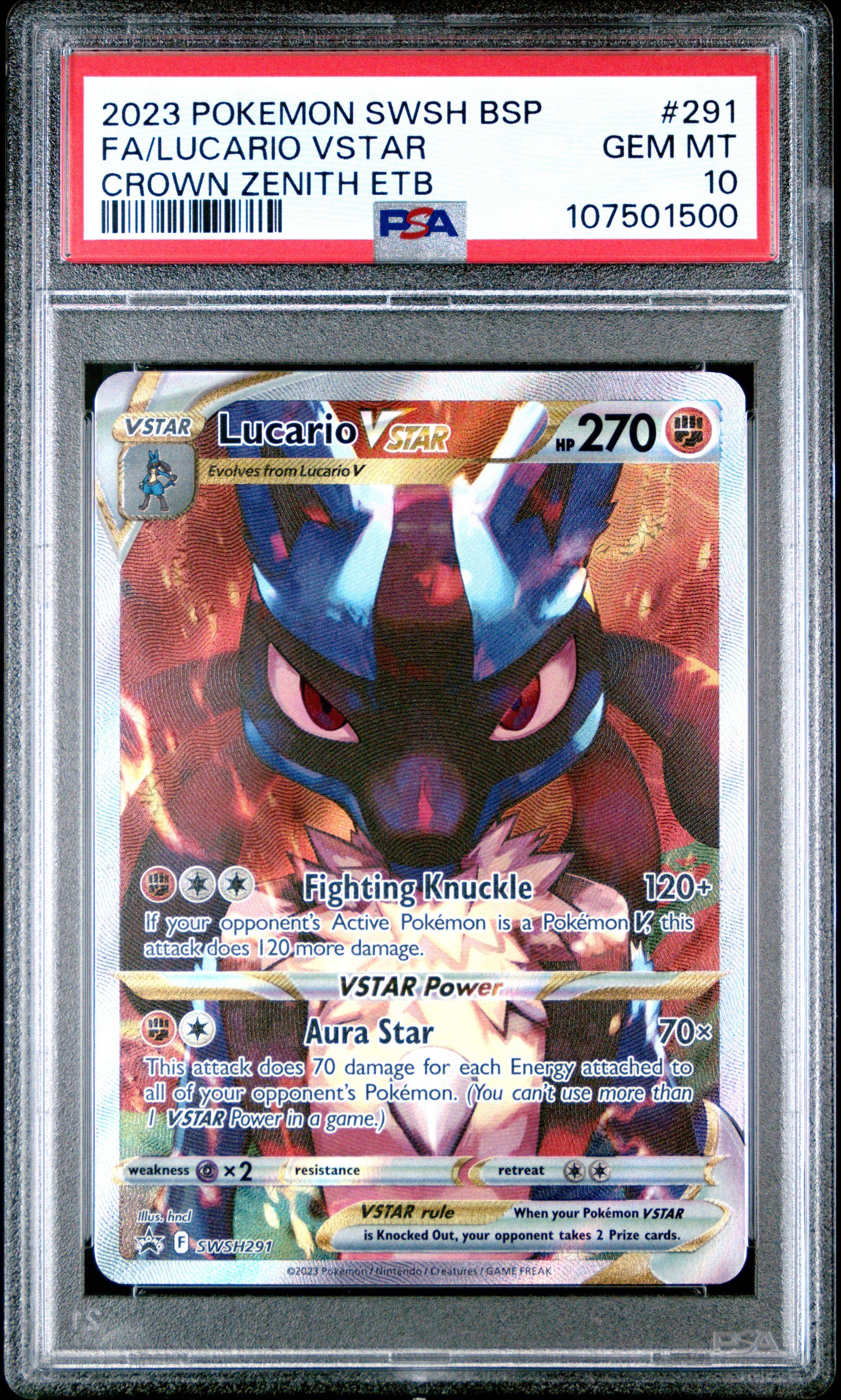 ルカリオvstar psa10 2023 Pokemon Swsh Black Star Promo 291 Full Art/lucario Vstar