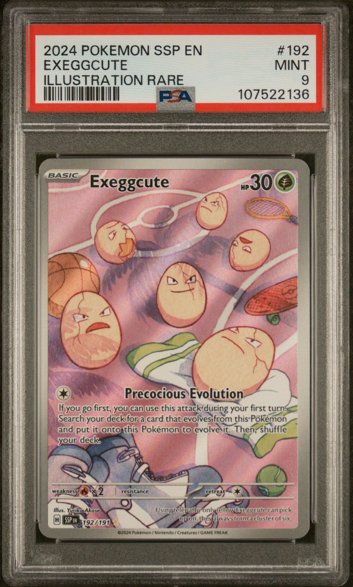 2024 Pokemon Ssp En-surging Sparks 192 Exeggcute Illustration Rare