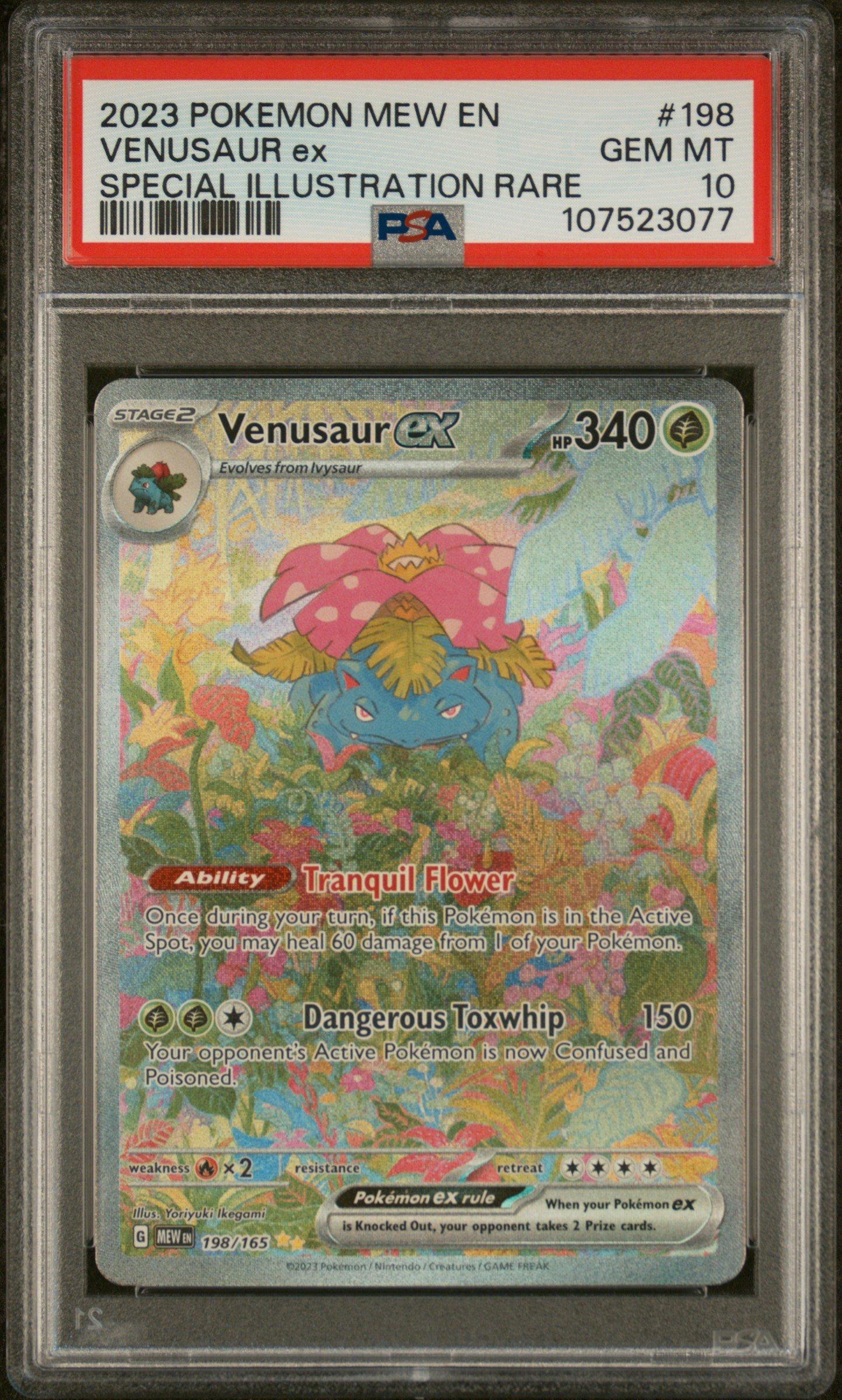2023 Pokemon Mew En-151 198 Venusaur Ex Special Illustration
