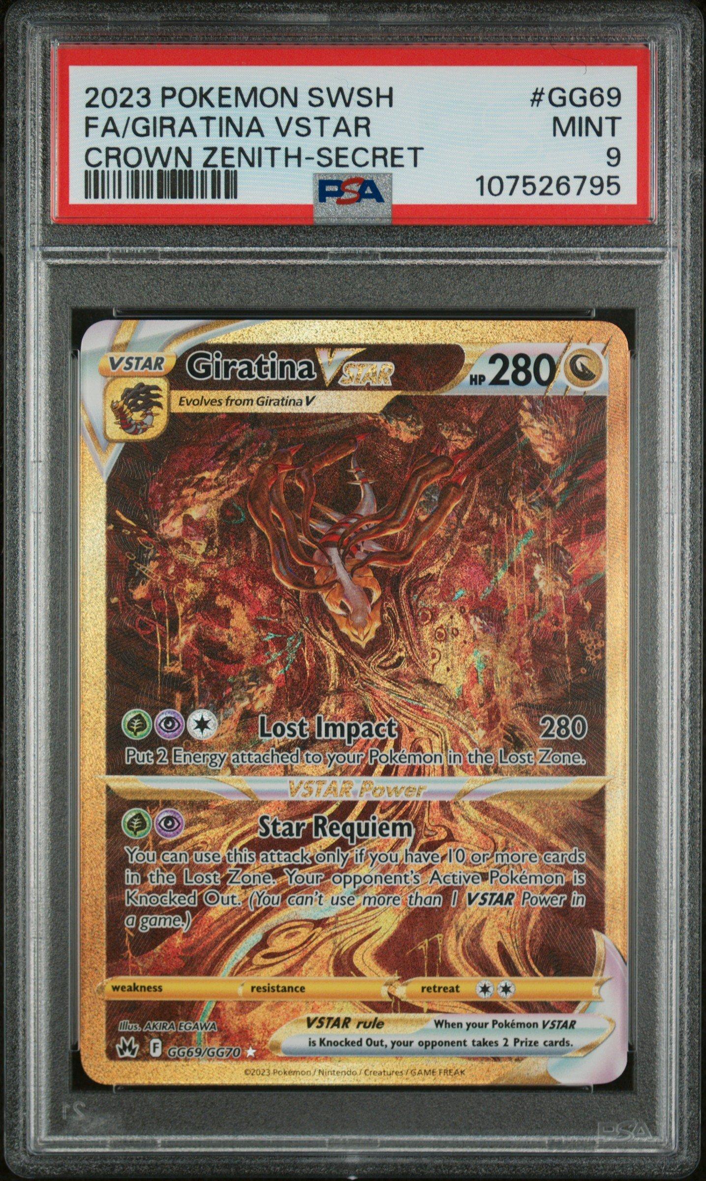 2023 Pokemon Sword And Shield Crown Zenith Gg69 Full Art/giratina