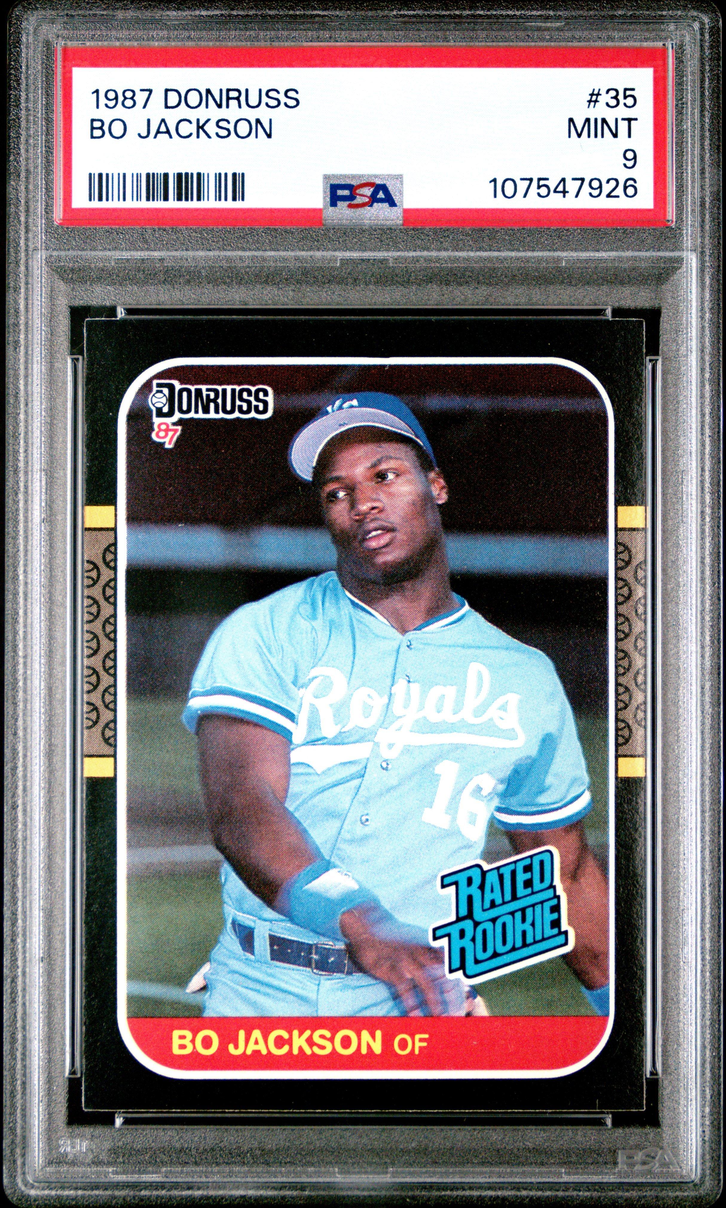 1987 Donruss 35 Bo Jackson PSA 9