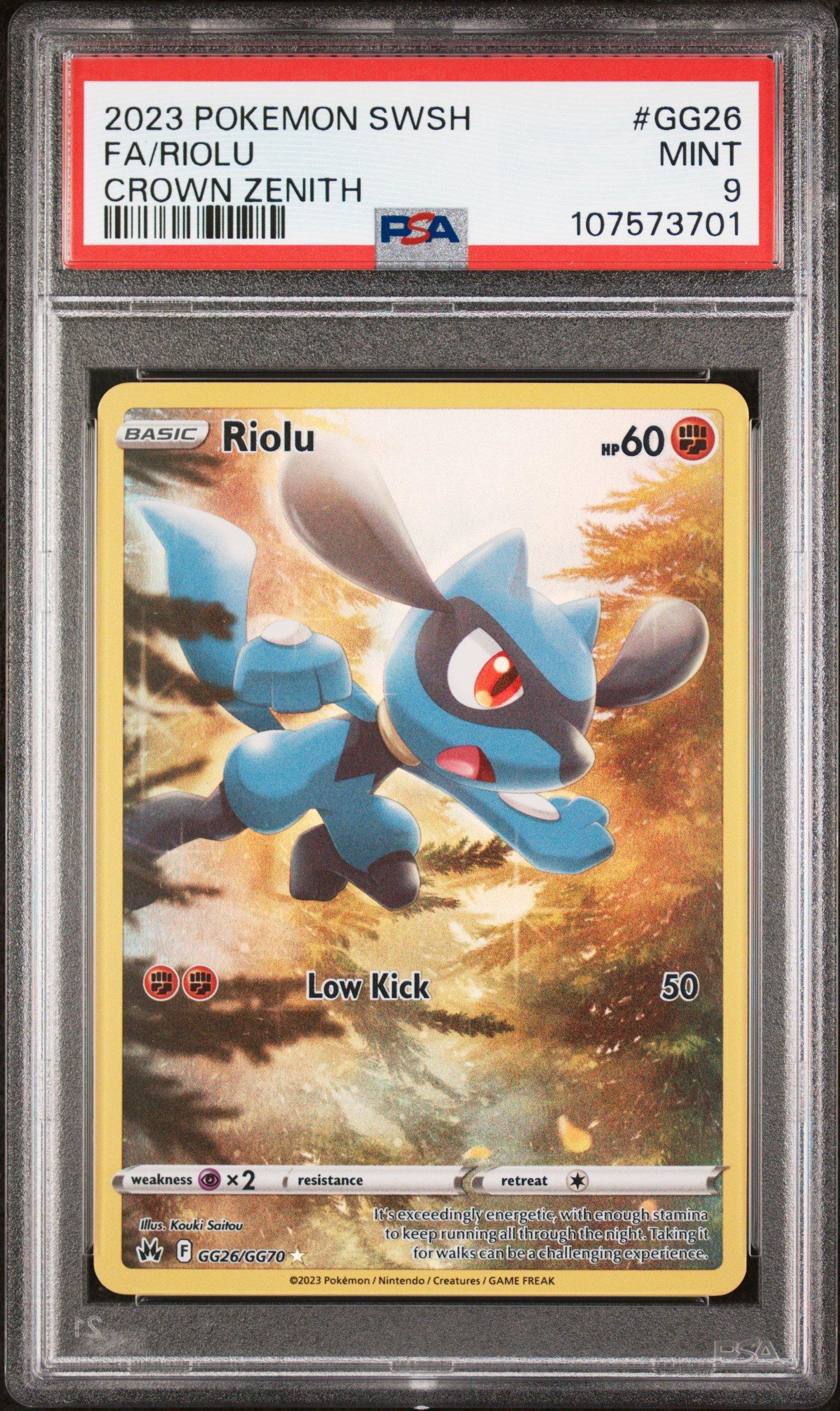 PSA10リオル 5917 2023 Pokemon Sword And Shield Crown Zenith Gg26 Full Art/riolu PSA