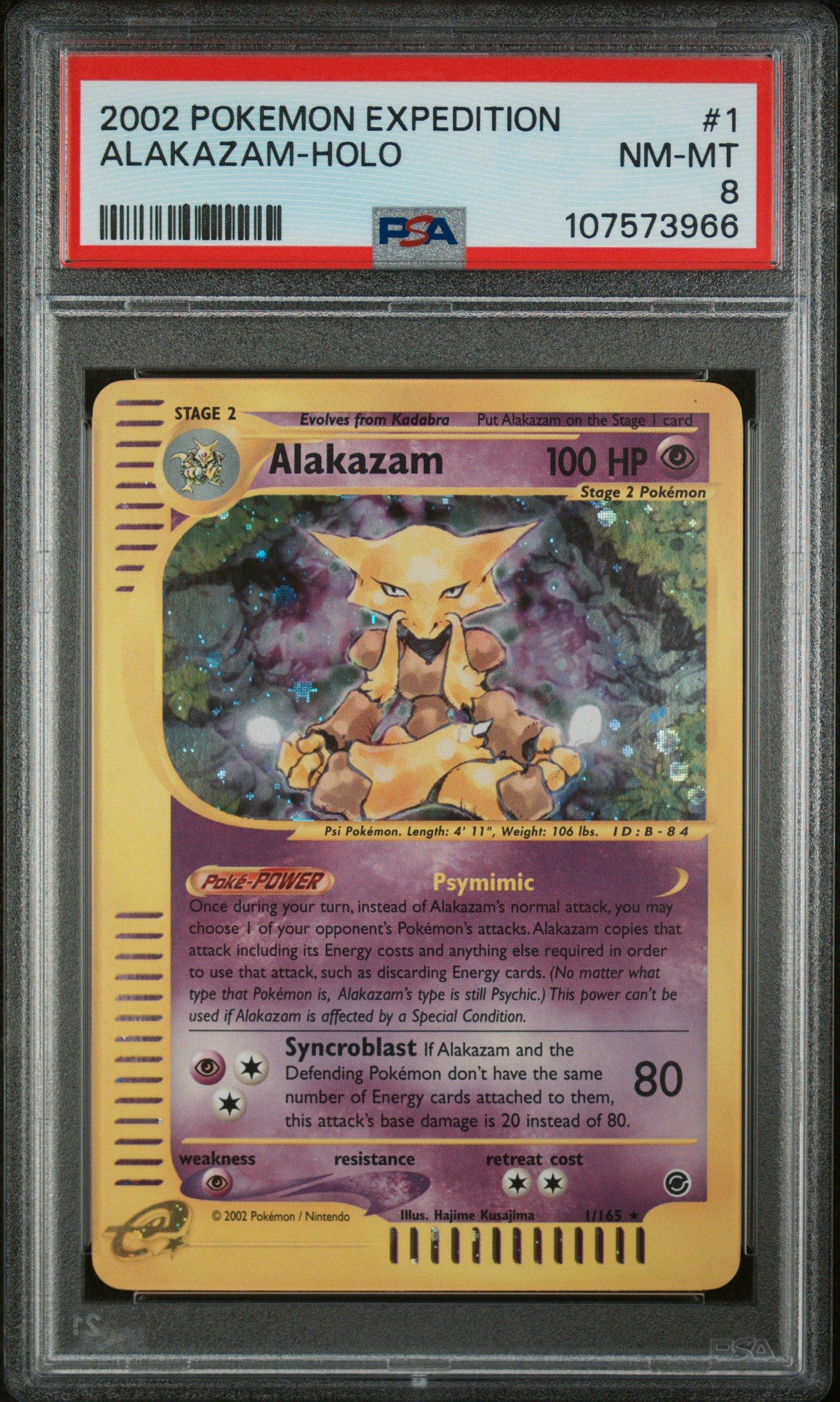 2002 Pokemon Expedition 1 Alakazam-holo PSA 8 Graded Card | GameStop