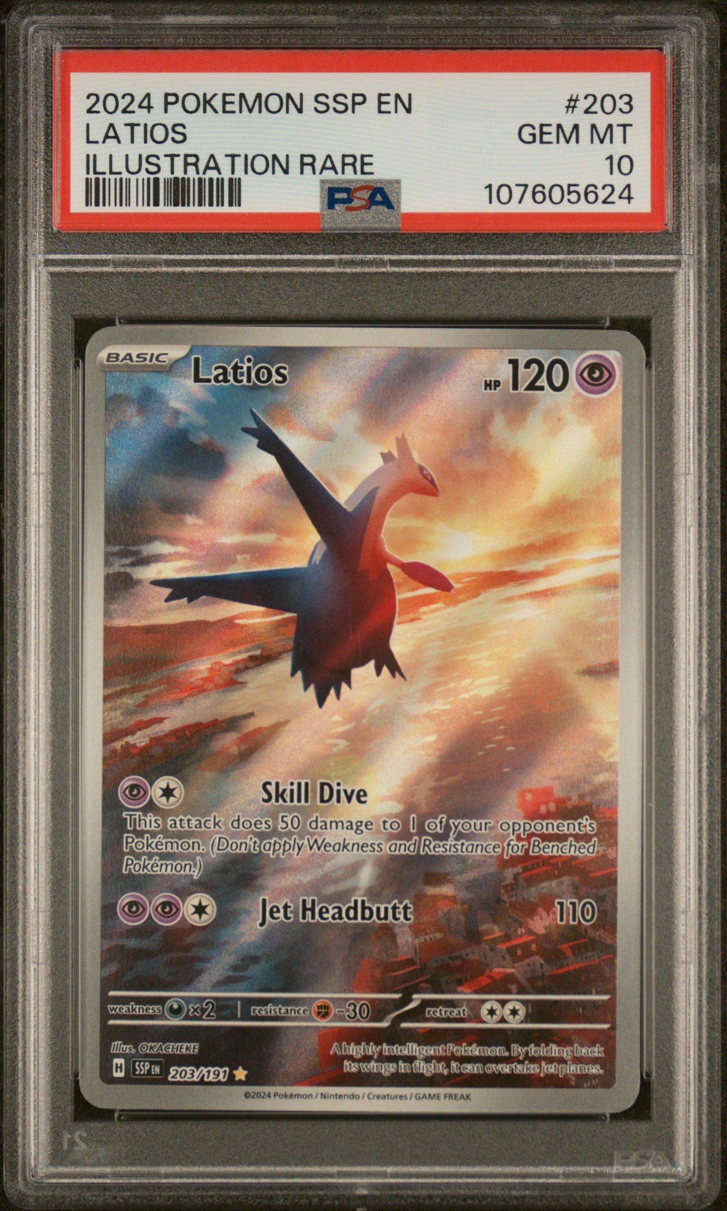 2024 Pokemon Ssp En-surging Sparks 203 Latios Illustration Rare