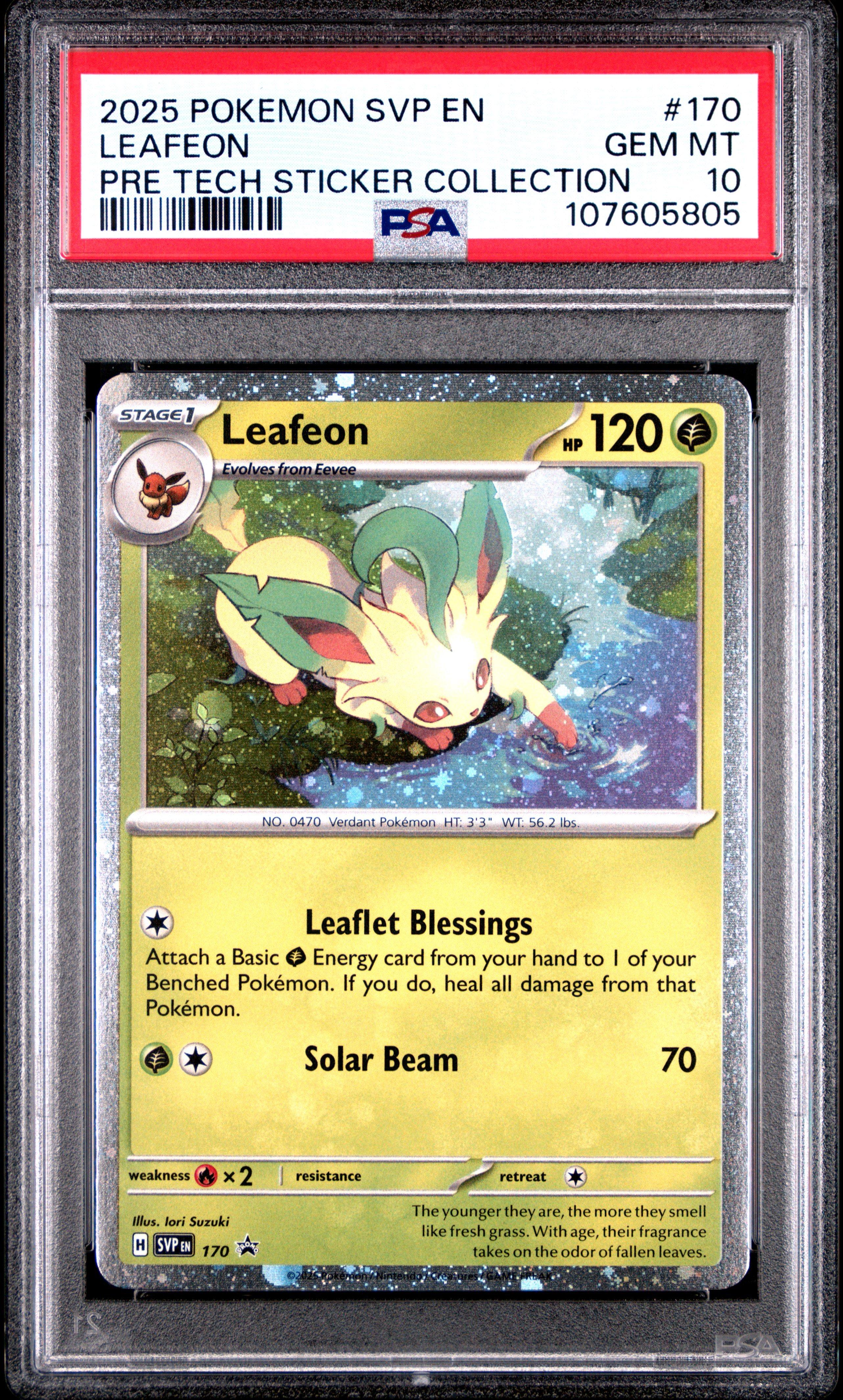 2025 Pokemon Svp En-sv Black Star Promo 170 Leafeon Prismatic