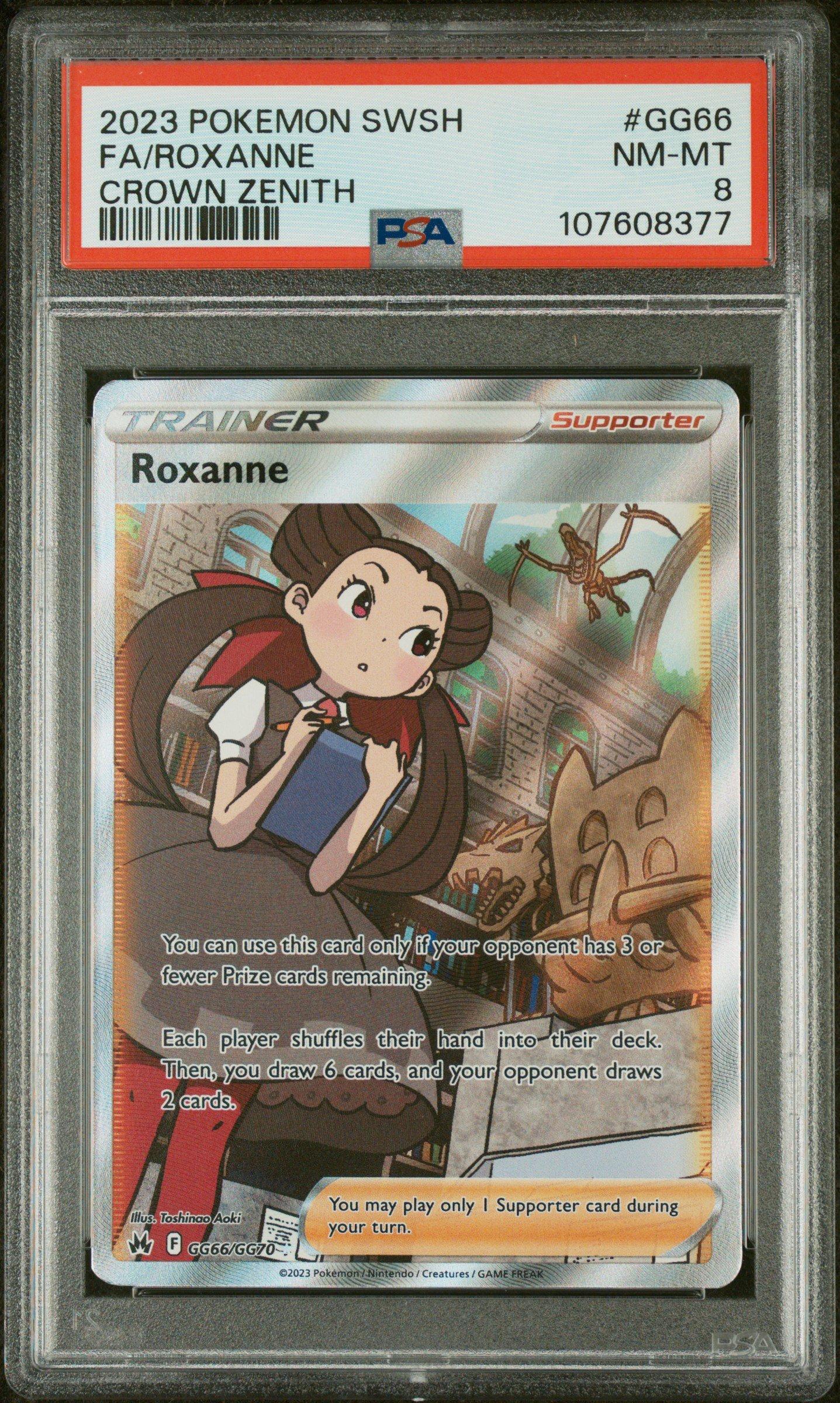 2023 Pokemon Sword And Shield Crown Zenith Gg66 Full Art/roxanne PSA