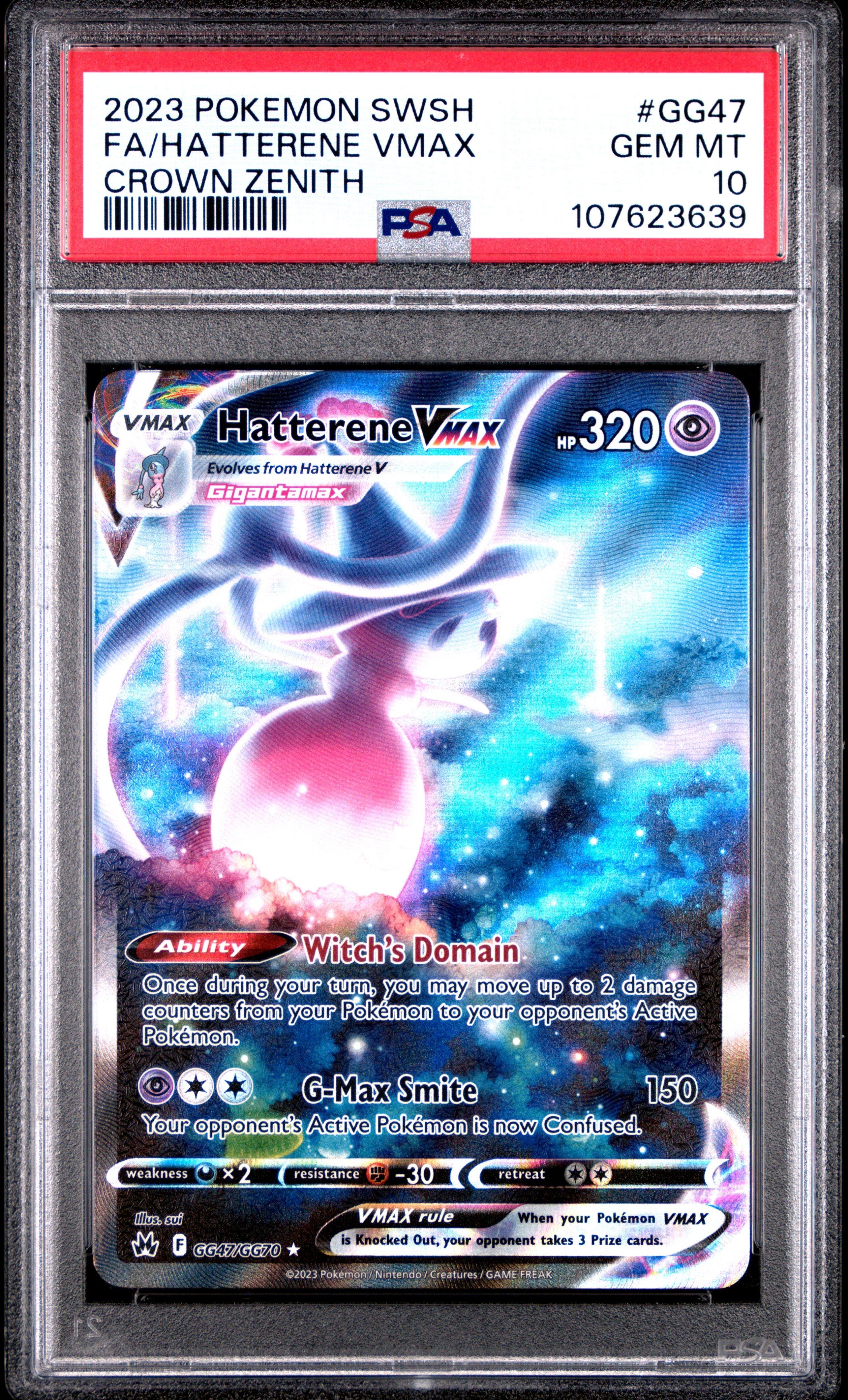 2023 Pokemon Sword And Shield Crown Zenith Gg47 Full Art/hatterene