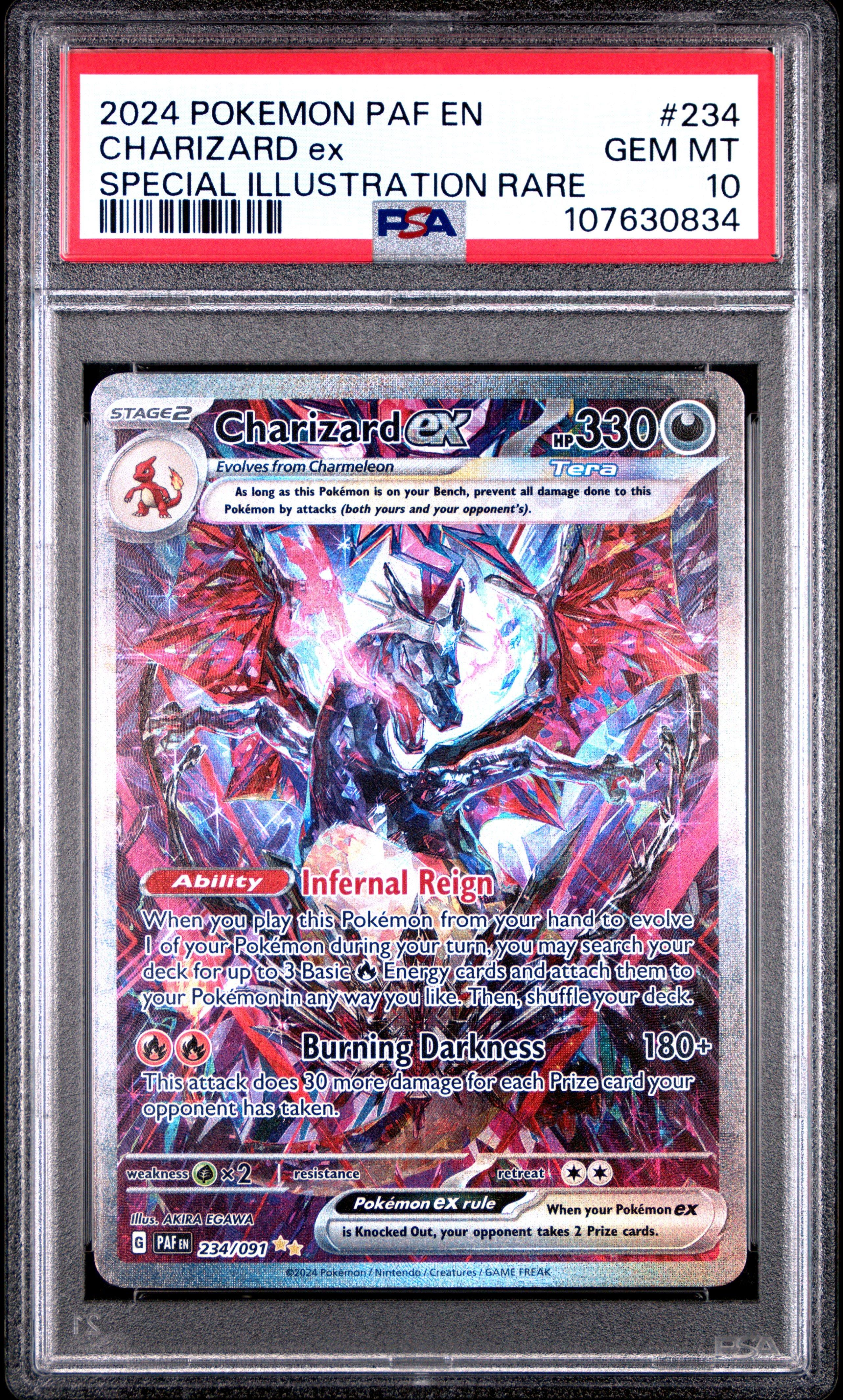 2024 Pokemon Paf En-paldean Fates 234 Charizard Ex Special