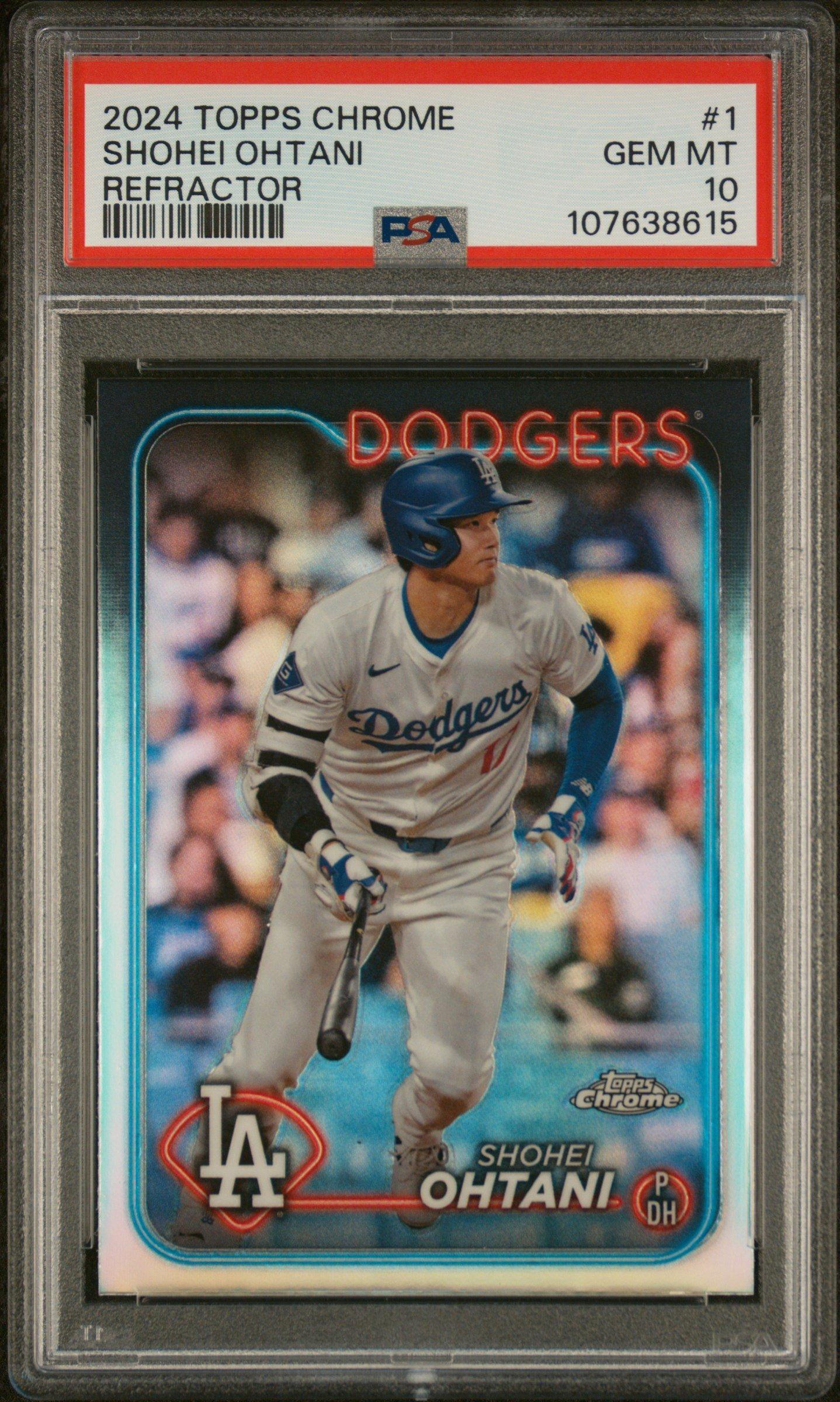 Topps Chrome 1 Shohei Ohtani Refractor PSA
