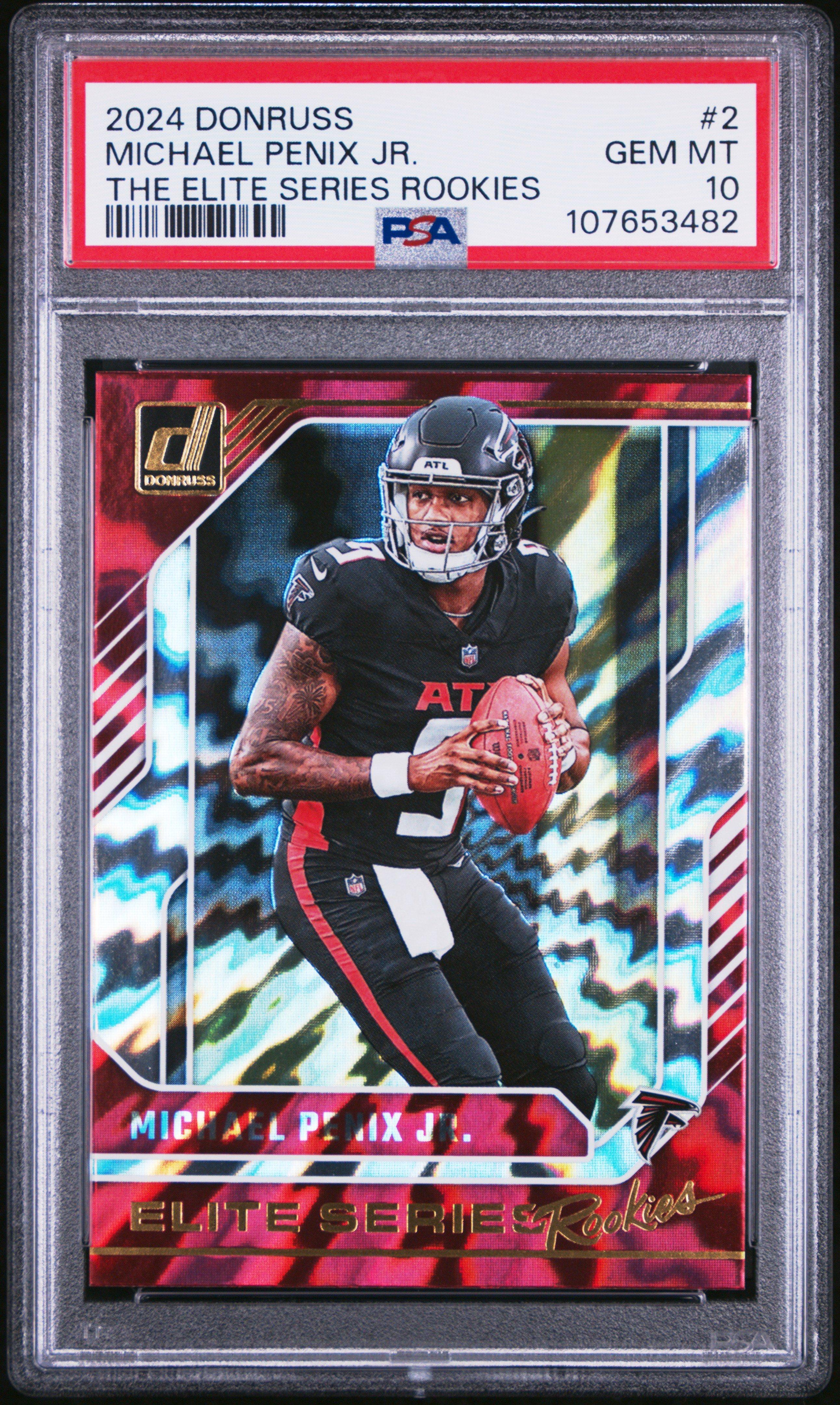 2024 Panini Donruss The Elite Series Rookies 2 Michael Penix Jr. PSA 10