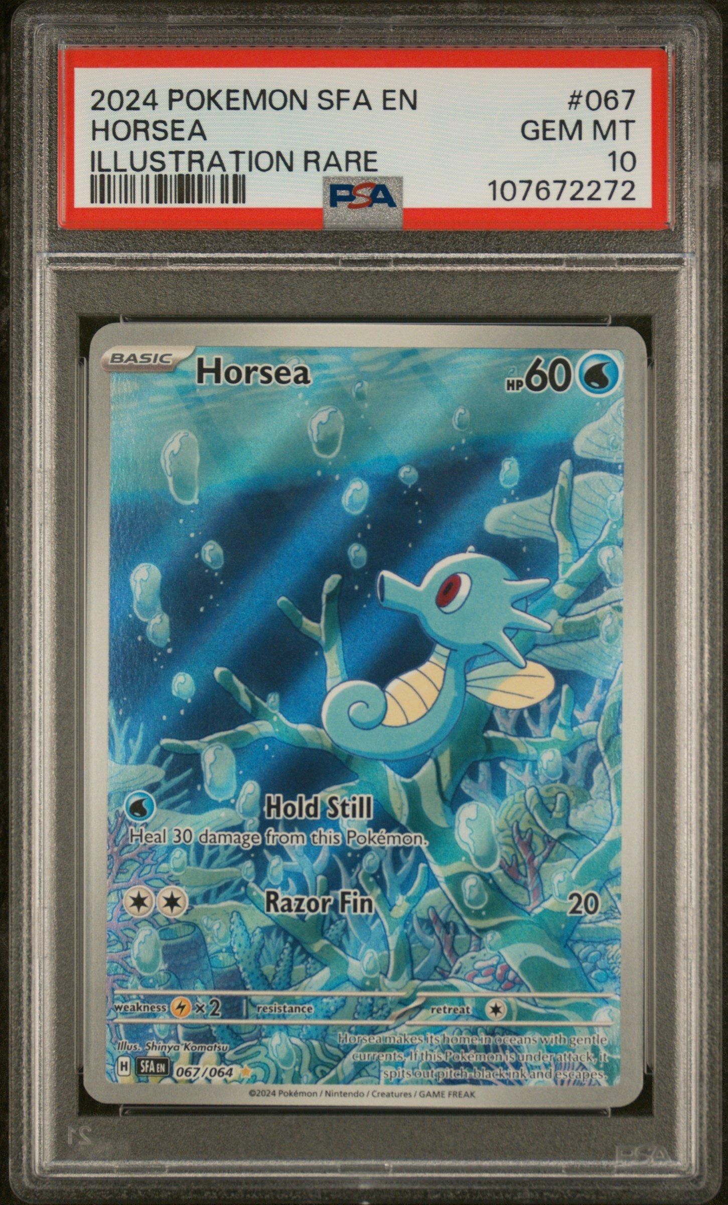 2024 Pokemon Sfa En-shrouded Fable 067 Horsea Illustration Rare