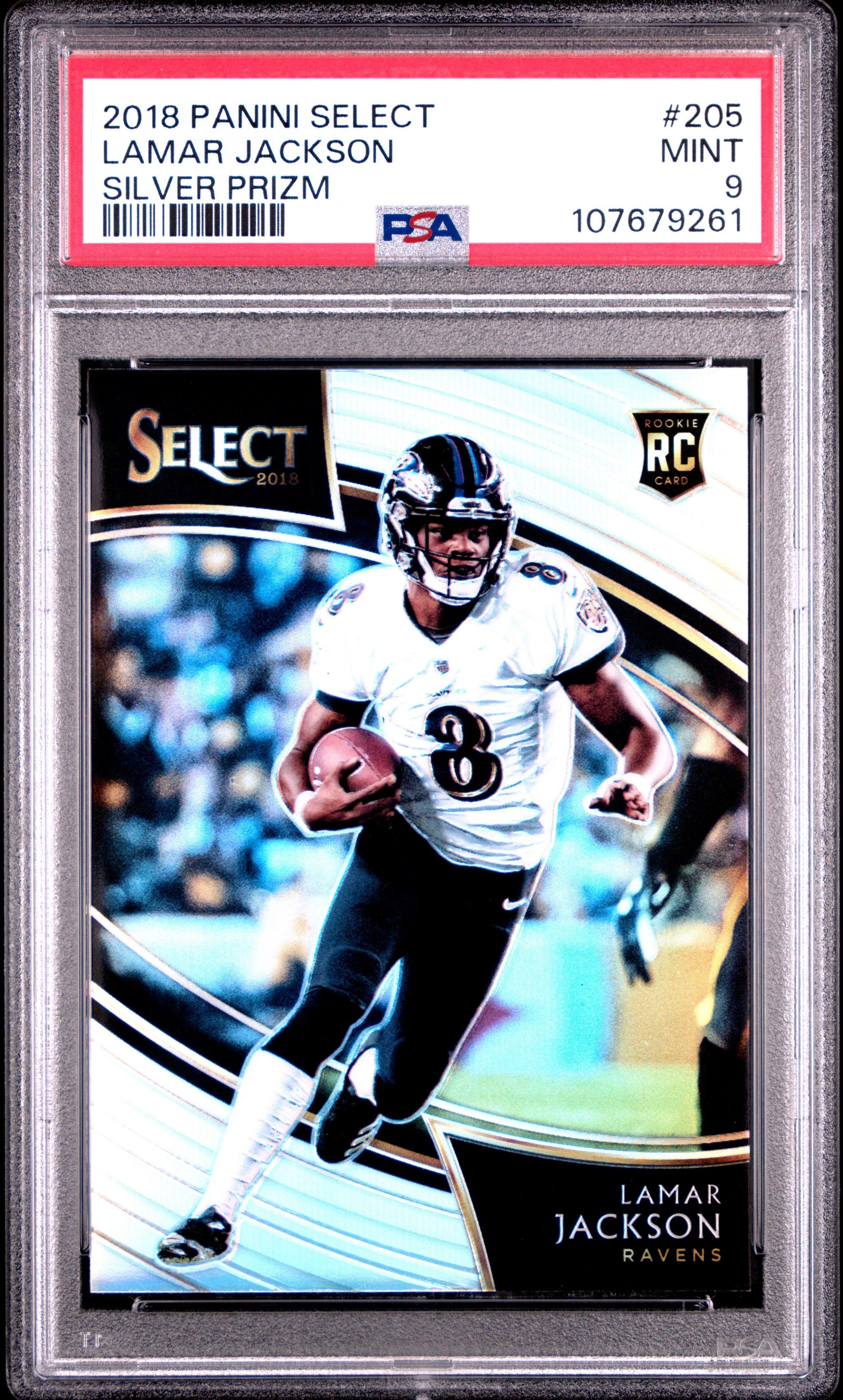 lamar jackson graded card Amazon.com: 2018 Panini Donruss Football #317 Lamar Jackson Rookie Card