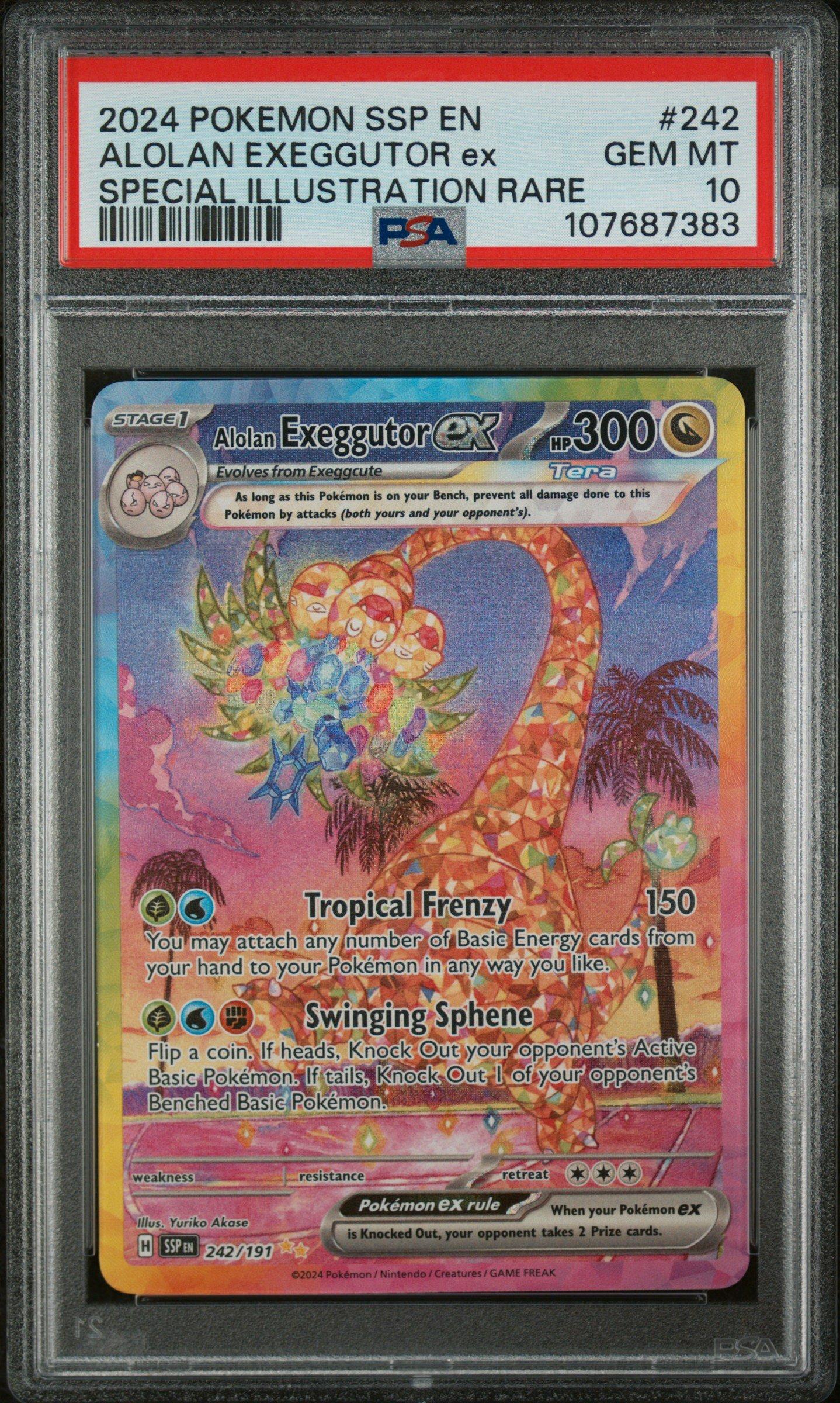 2024 Pokemon Ssp En-surging Sparks 242 Alolan Exeggutor Ex Special