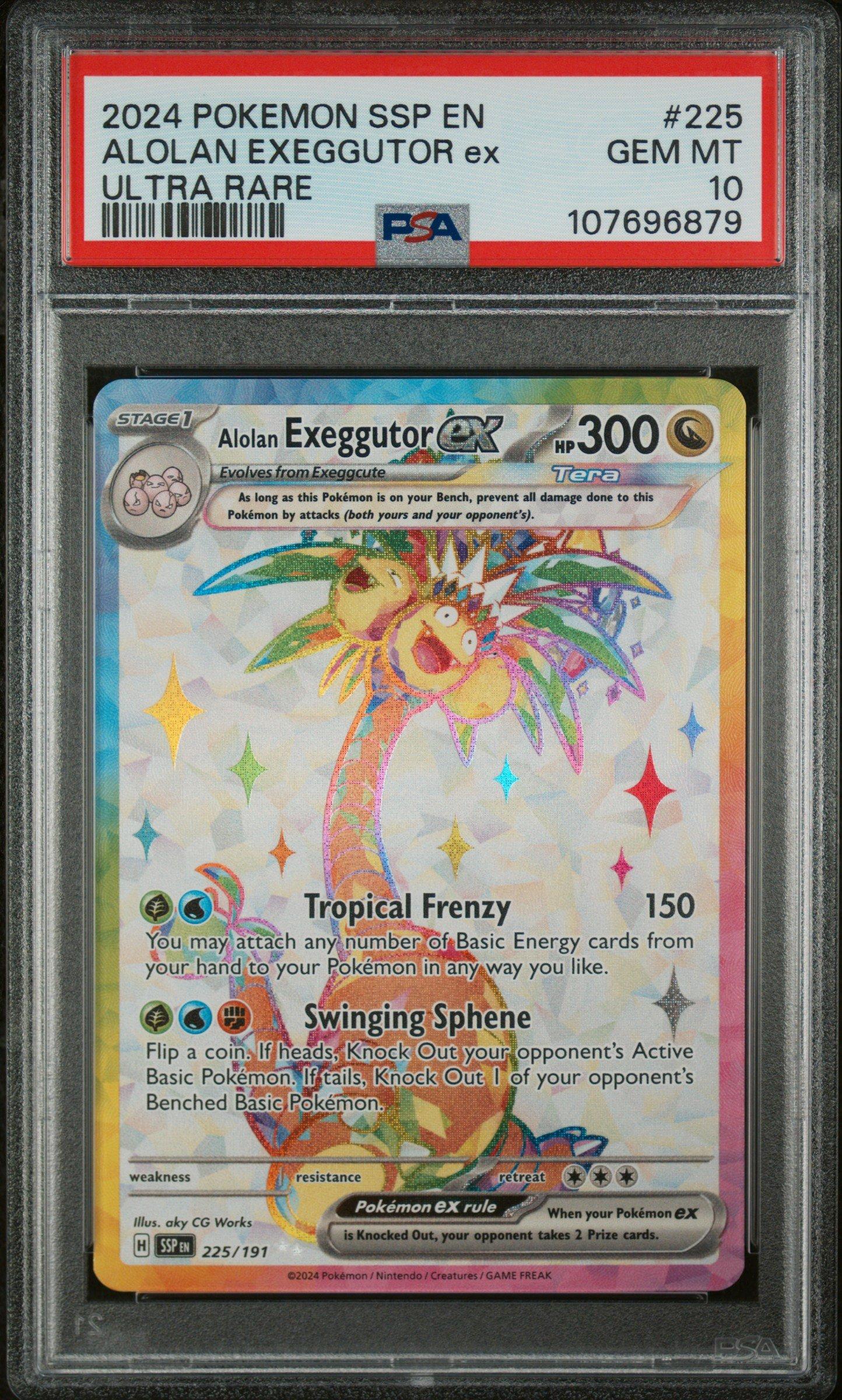 2024 Pokemon Ssp En-surging Sparks 225 Alolan Exeggutor Ex Ultra
