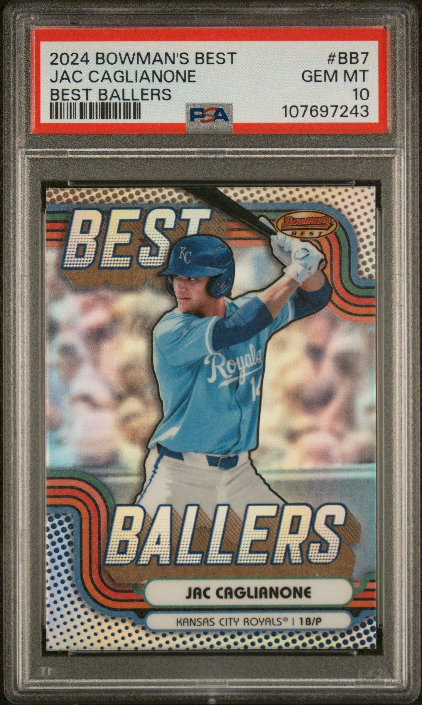 2024 Bowman's Best Best Ballers Bb7 Jac Caglianone PSA 10