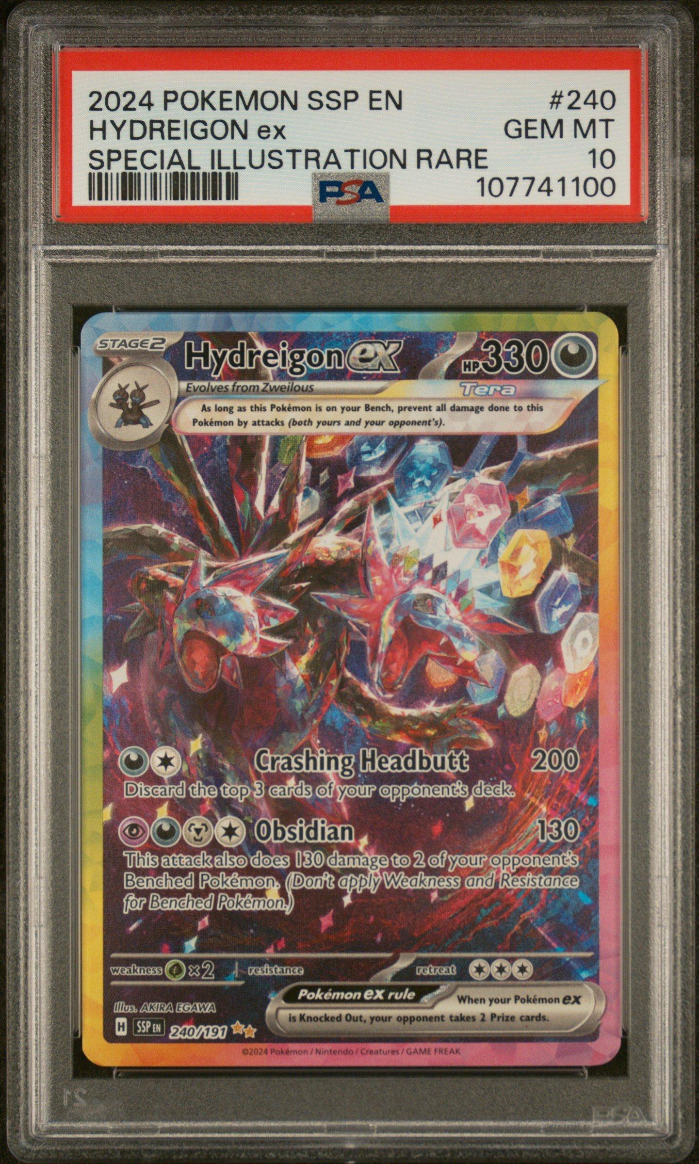 2024 Pokemon Ssp En-surging Sparks 240 Hydreigon Ex Special
