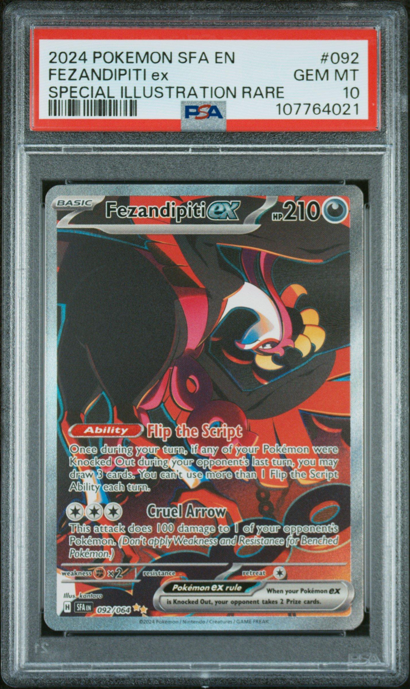 2024 Pokemon Sfa En-shrouded Fable 092 Fezandipiti Ex Special