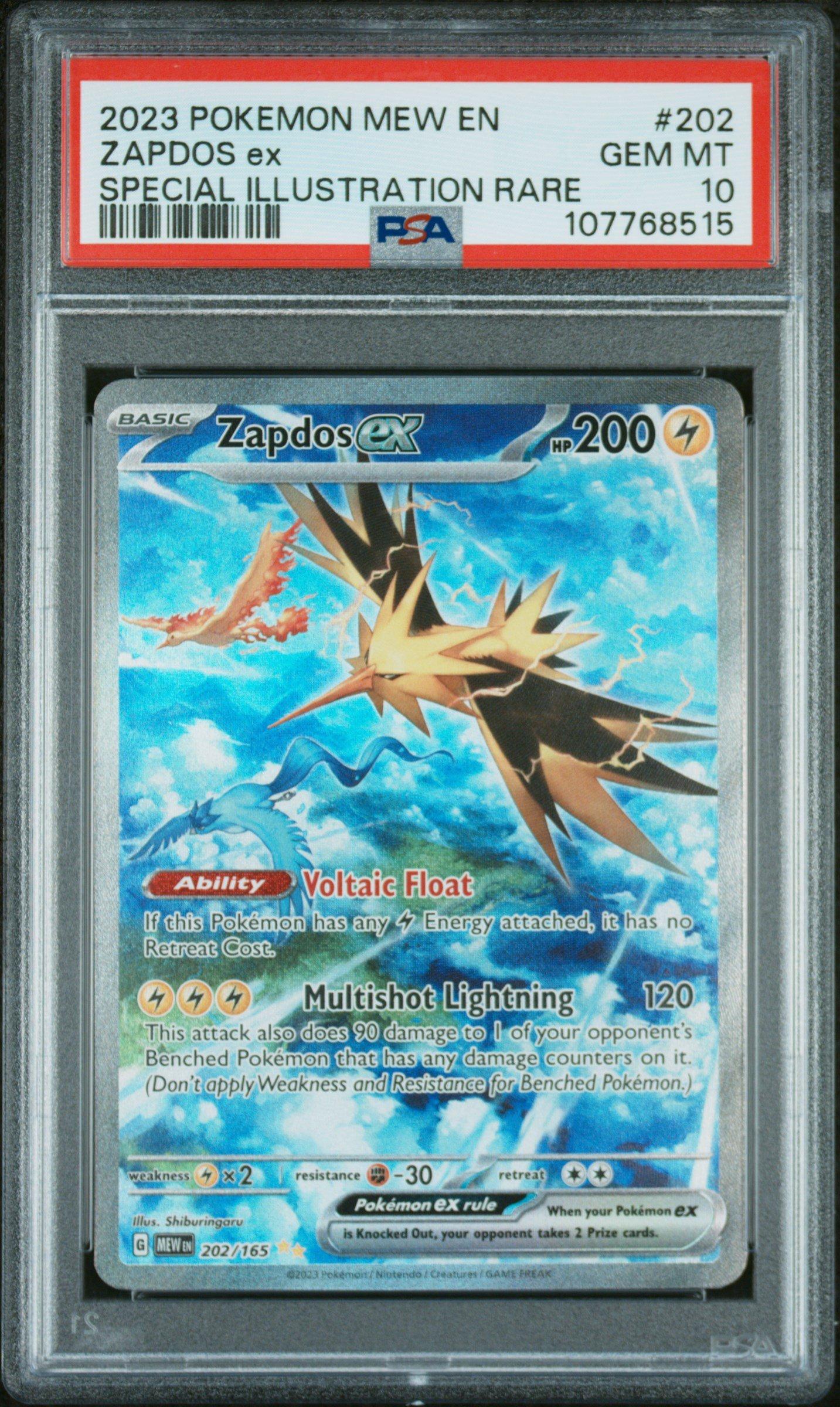2023 Pokemon Mew En-151 202 Zapdos Ex Special Illustration Rare