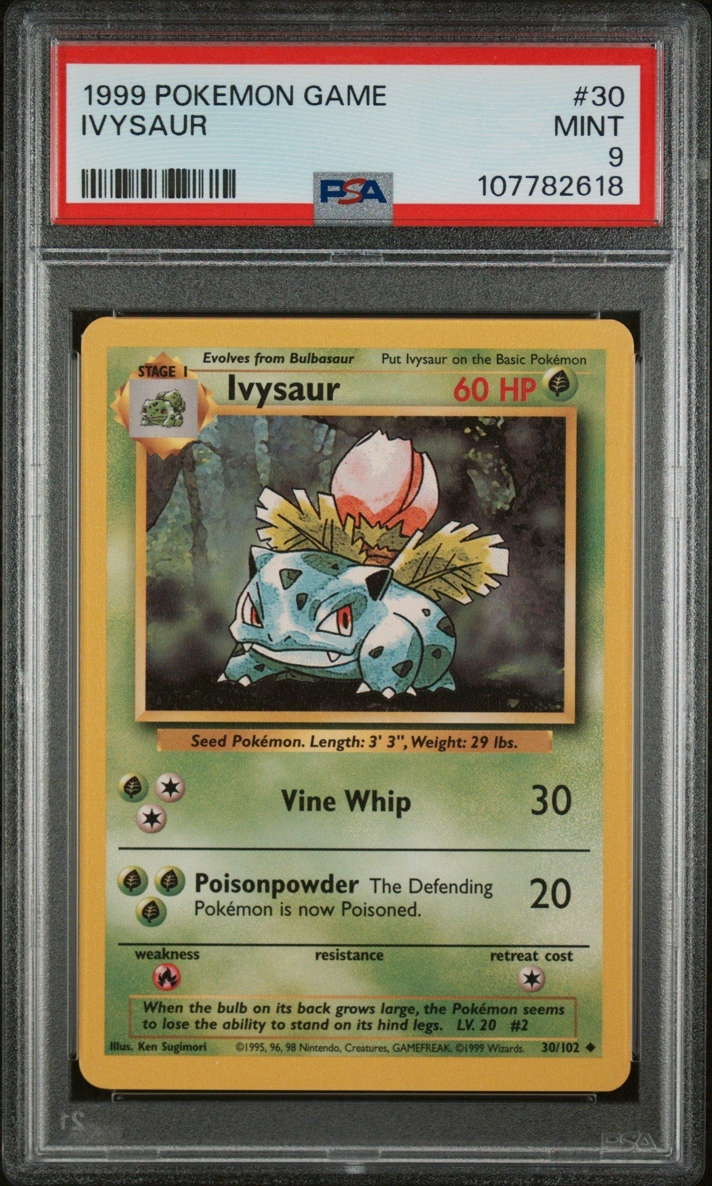 1999 Pokemon Game 30 Ivysaur PSA