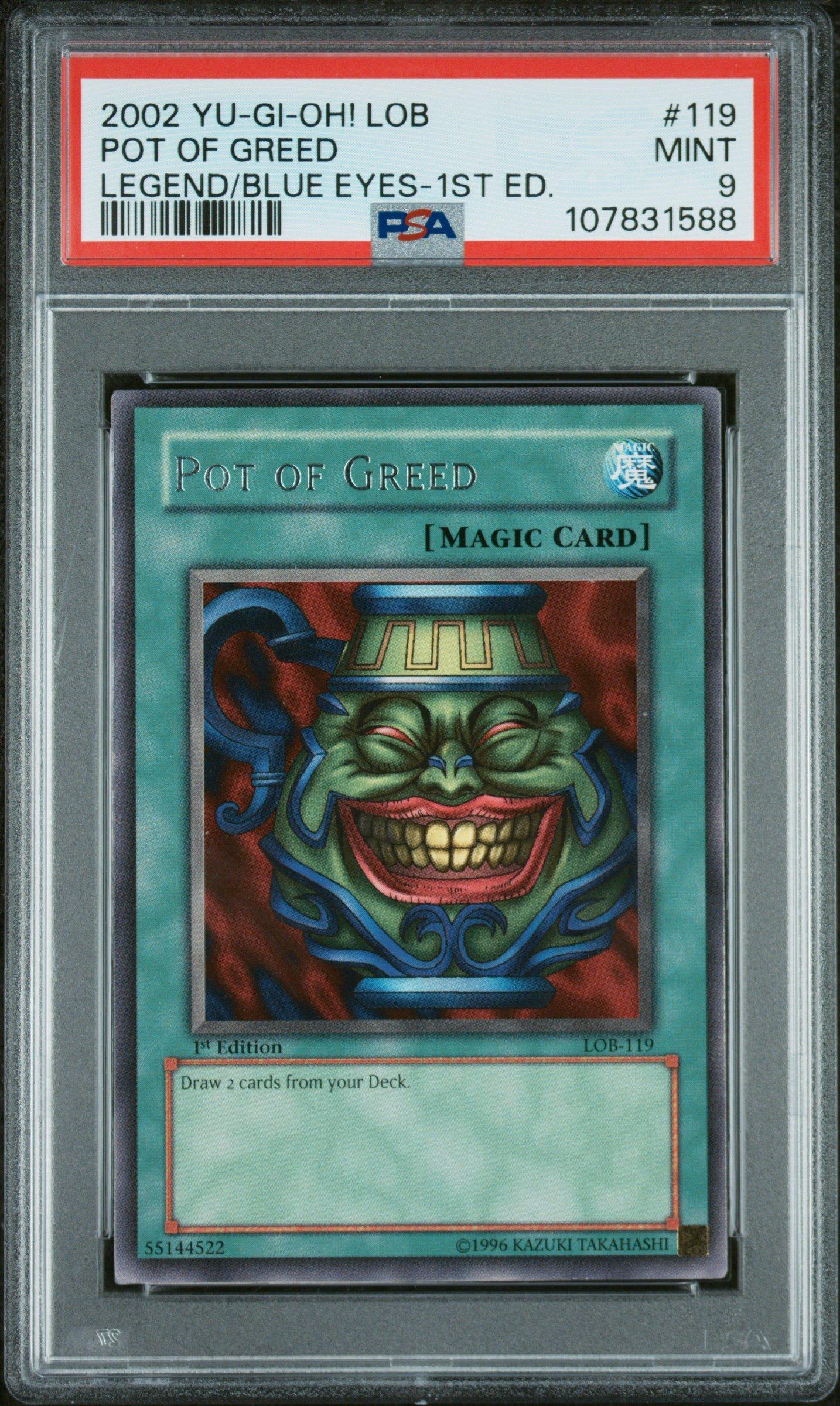 2002 Yu-gi-oh! Lob-legend Of Blue Eyes White Dragon 119 Pot