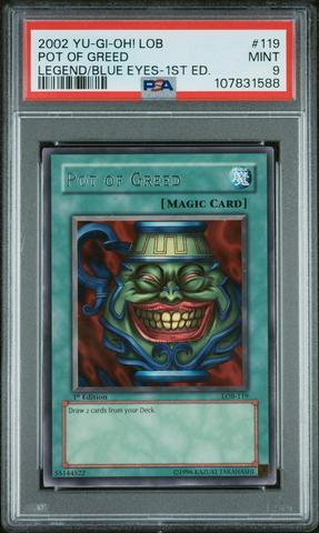 2002 Yu-gi-oh! Starter Deck: Yugi 006 Dark Magician PSA 9