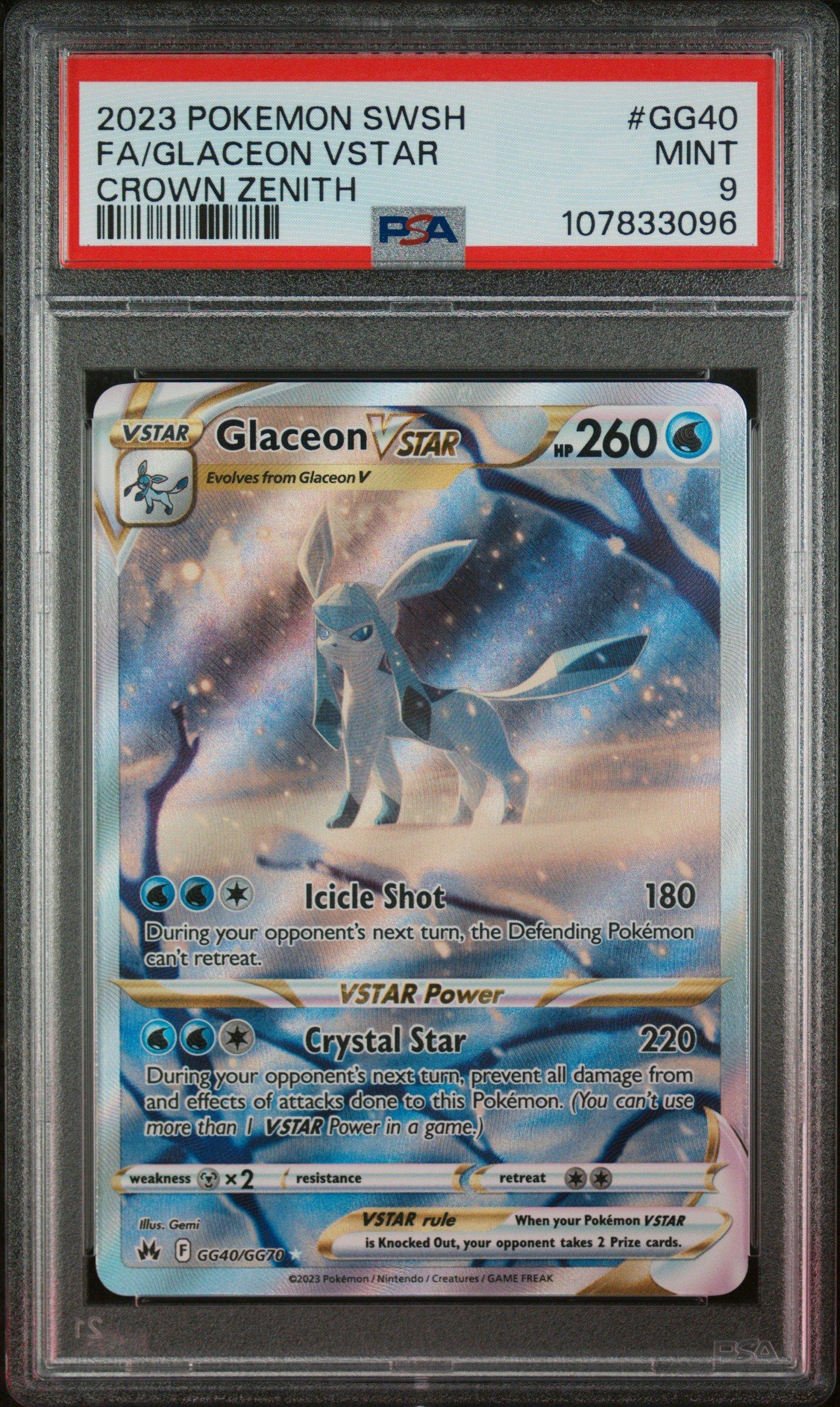 2023 Pokemon Sword And Shield Crown Zenith Gg40 Full Art/glaceon